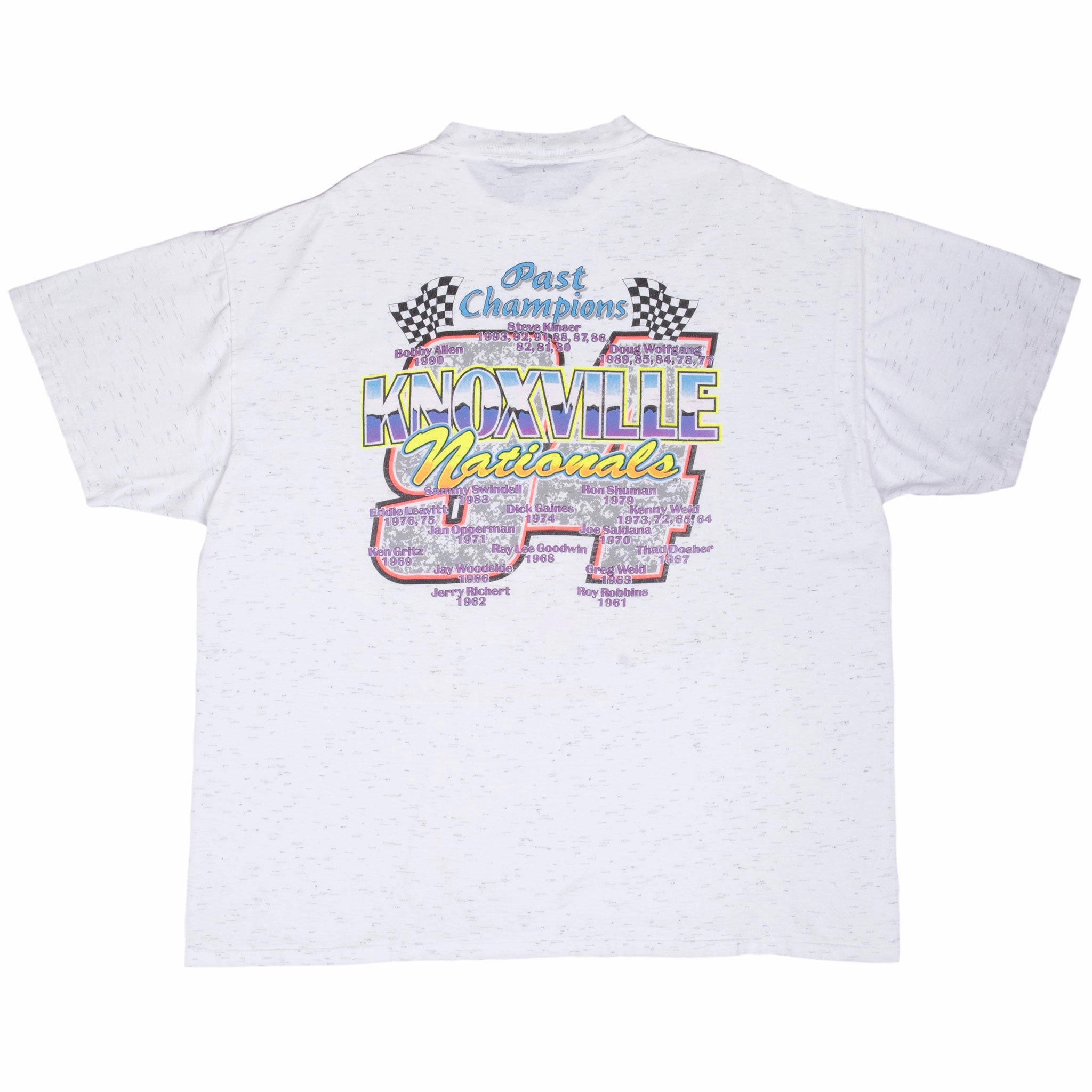 VINTAGE KNOXVILLE 34TH ANNUAL NATIONALS RACING 1994 TEE SHIRT 2XL MADE IN USA