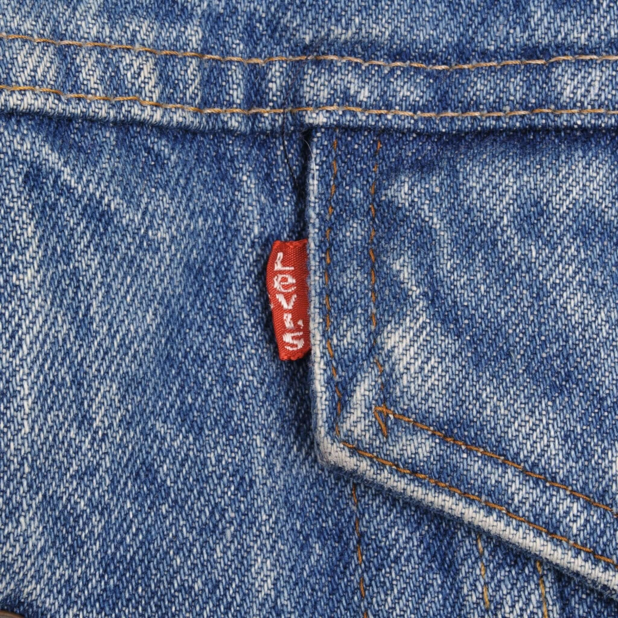 VINTAGE LEVIS SHERPA TRUCKER DENIM JACKET 2 POCKETS 1970S SIZE 40 MADE IN USA