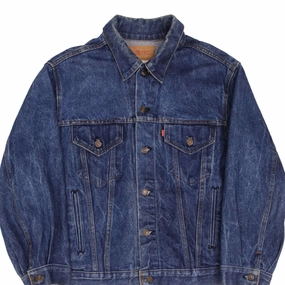 VINTAGE LEVIS TYPE 3 DENIM JACKET 4 POCKETS 1980S SIZE 48 MADE IN USA