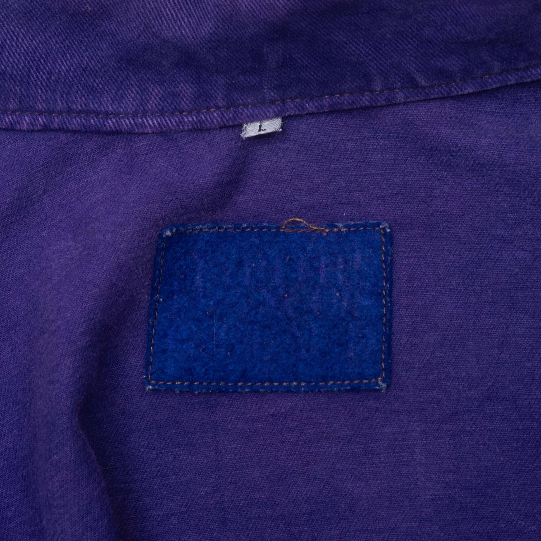 VINTAGE MARITHE FRANCOIS GIRBAUD PURPLE PLEATED 1990S DENIM JACKET LARGE USA