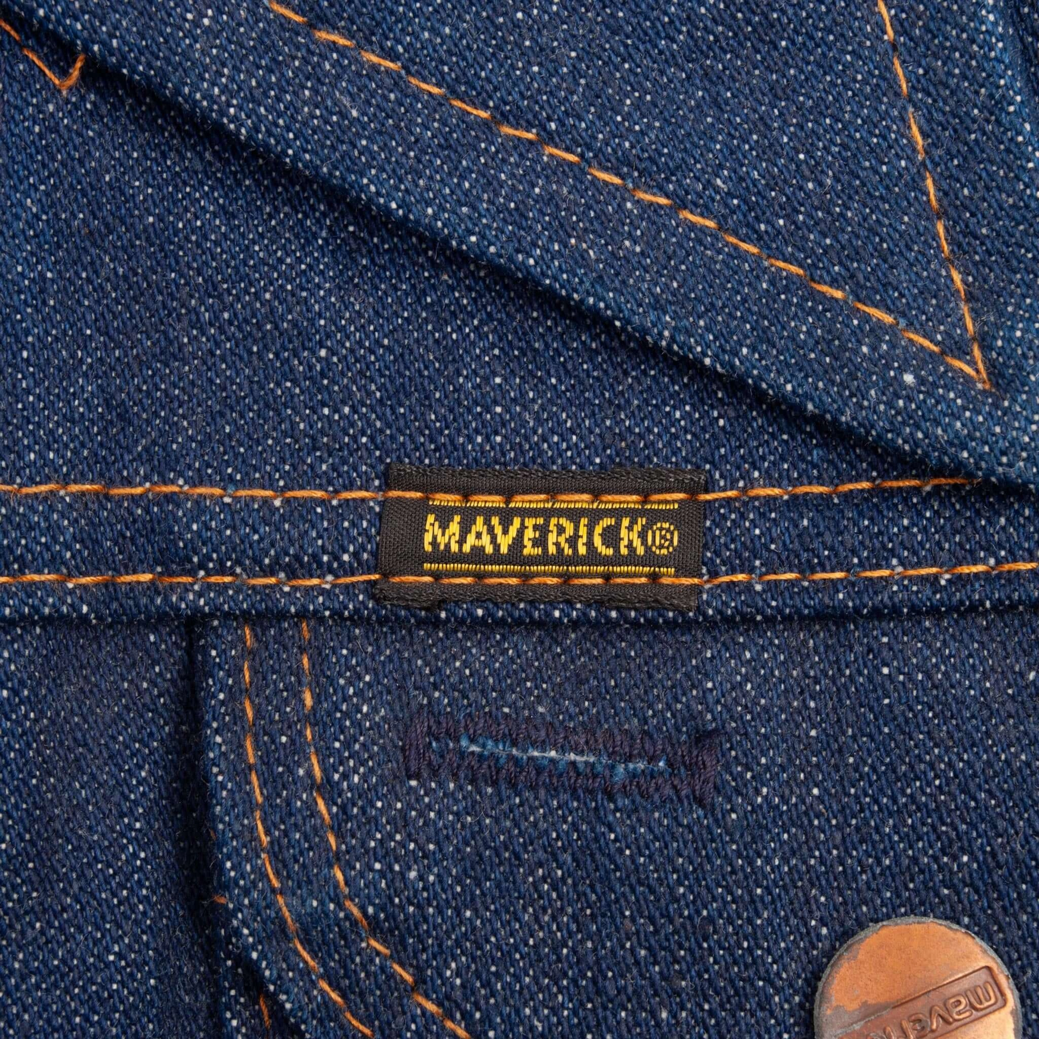 VINTAGE MAVERICK BLUE BELL DENIM JACKET 3J03MJ 1970S SIZE 34 MADE USA DEADSTOCK