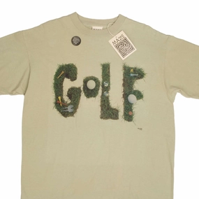 VINTAGE MAZE GOLF TEE SHIRT 1993 SIZE LARGE MADE IN USA DEADSTOCK