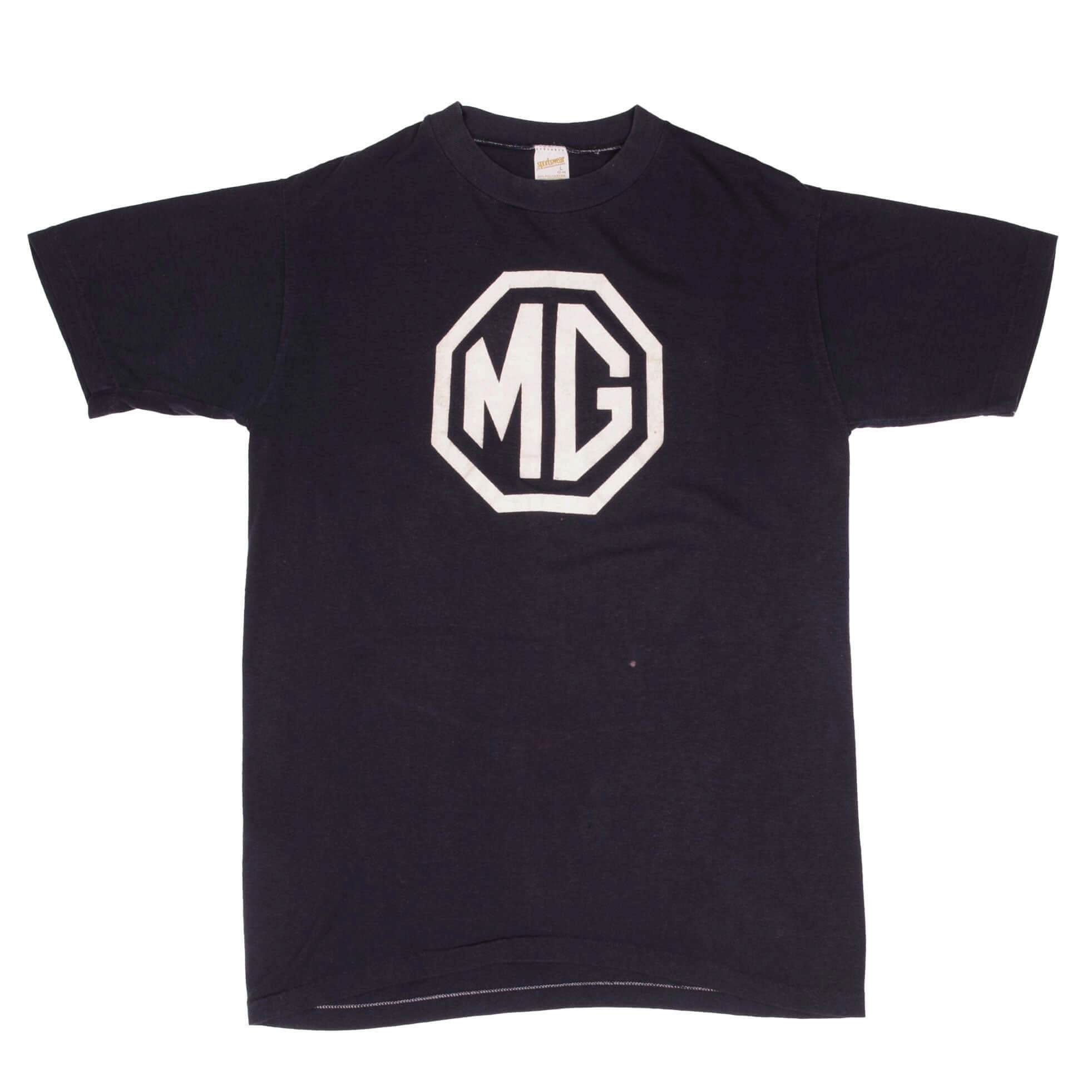 VINTAGE MG CAR COMPANY 1970S TEE SHIRT SIZE MEDIUM MADE IN USA