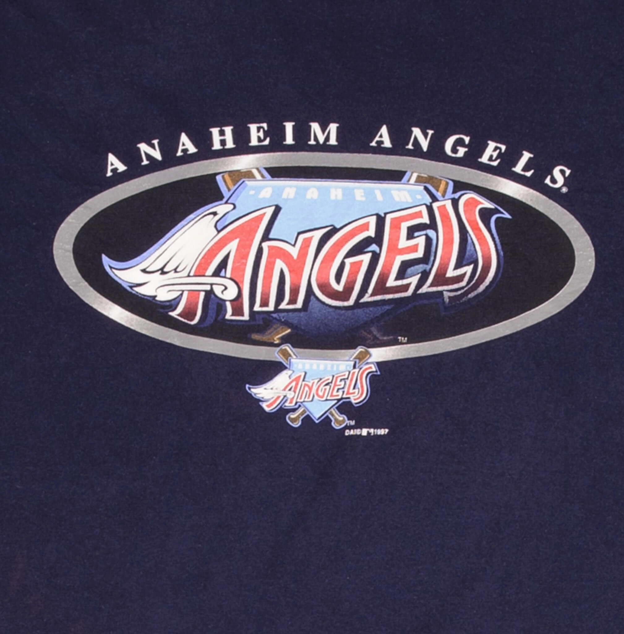 VINTAGE MLB ANAHEIM ANGELS 1997 TEE SHIRT SIZE XL