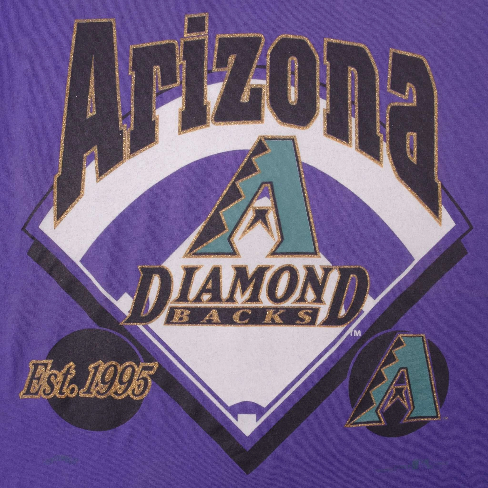 VINTAGE MLB ARIZONA DIAMONDBACKS 1995 NUTMEG TEE SHIRT MEDIUM MADE IN USA