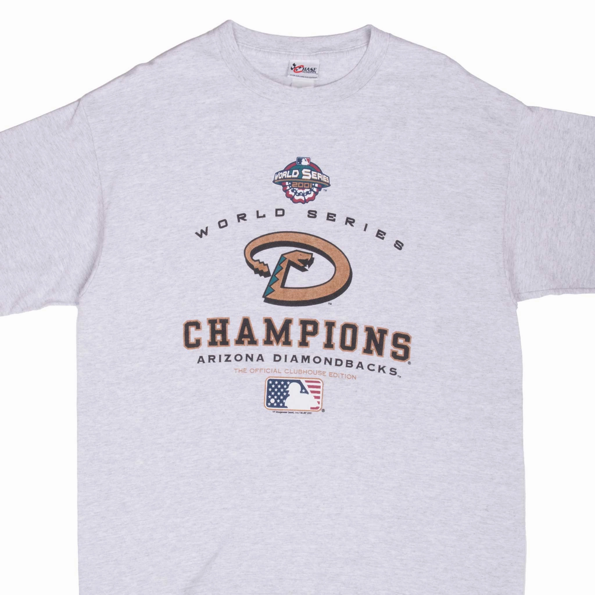 VINTAGE MLB ARIZONA DIAMONDBACKS CHAMPIONS 2001 TEE SHIRT XL