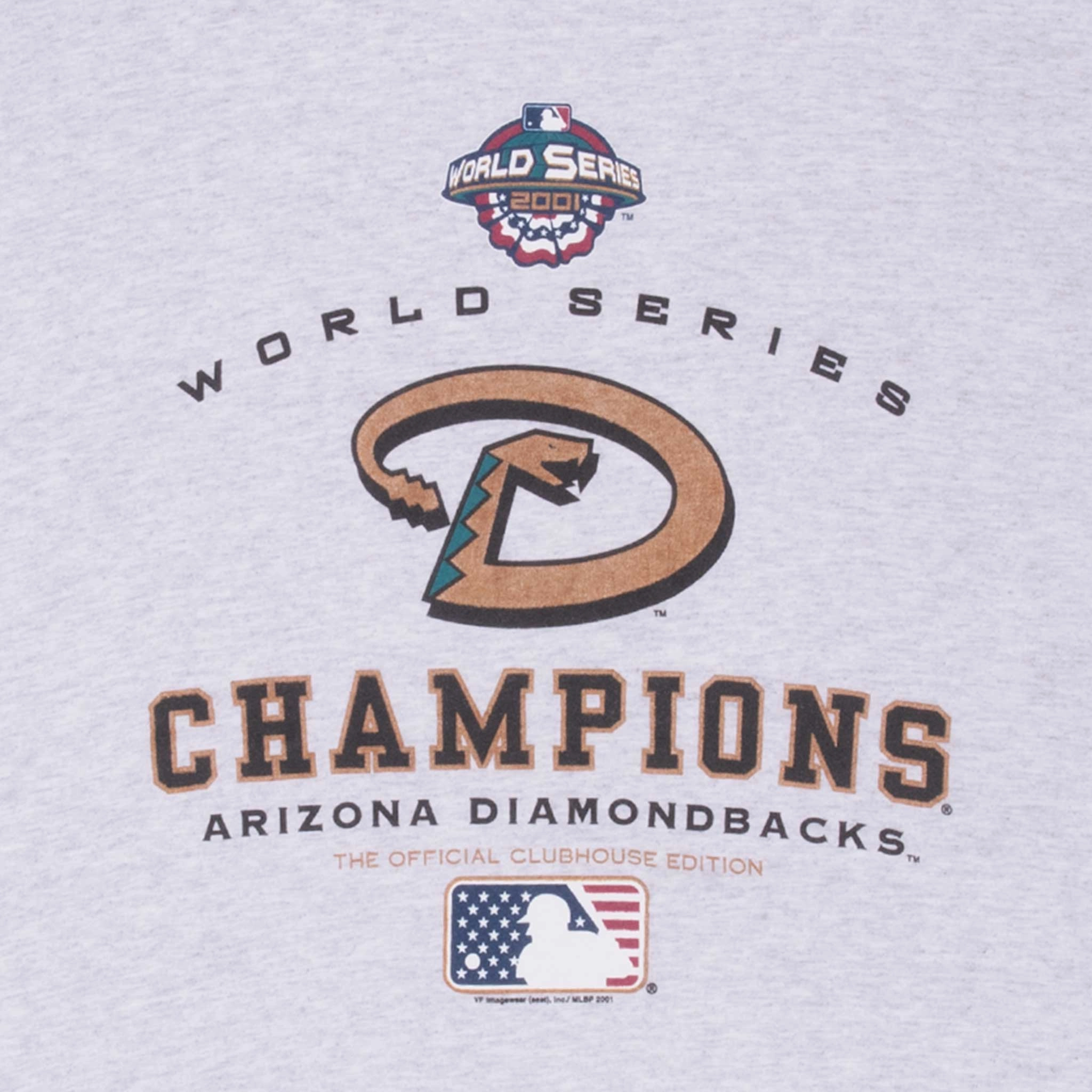 VINTAGE MLB ARIZONA DIAMONDBACKS CHAMPIONS 2001 TEE SHIRT XL