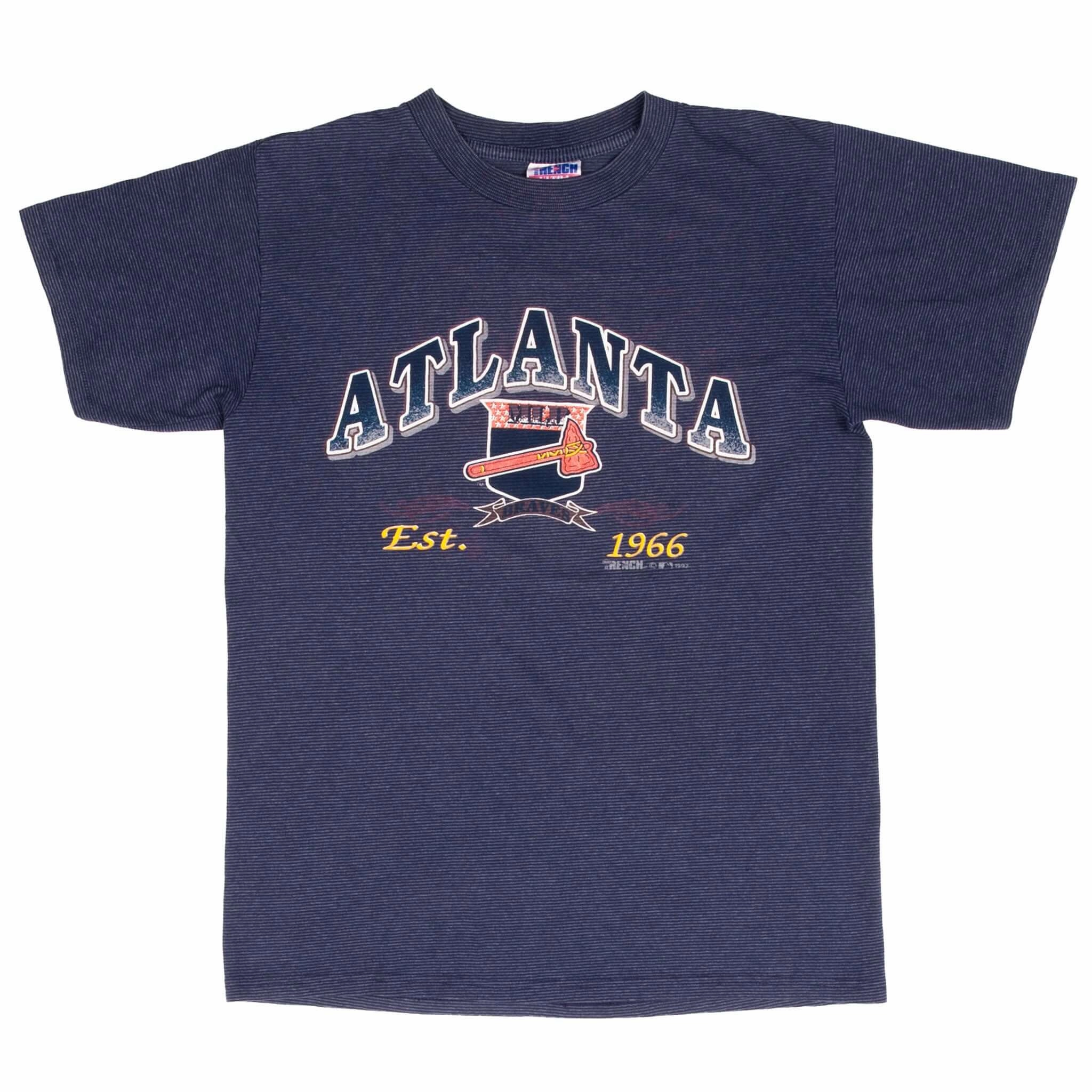 VINTAGE MLB ATLANTA BRAVES 1992 TEE SHIRT SIZE MEDIUM MADE IN USA