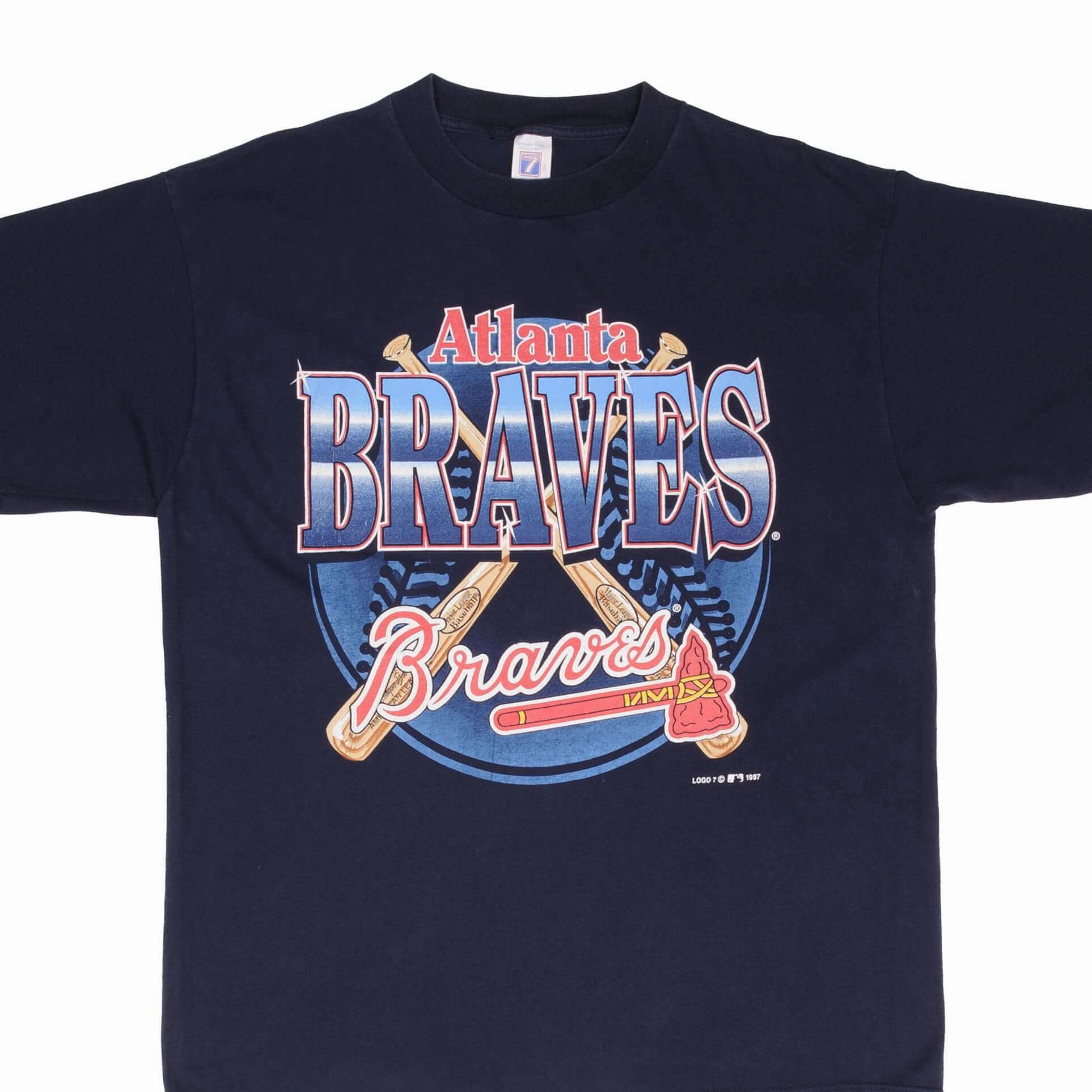 VINTAGE MLB ATLANTA BRAVES 1997 TEE SHIRT SIZE XL