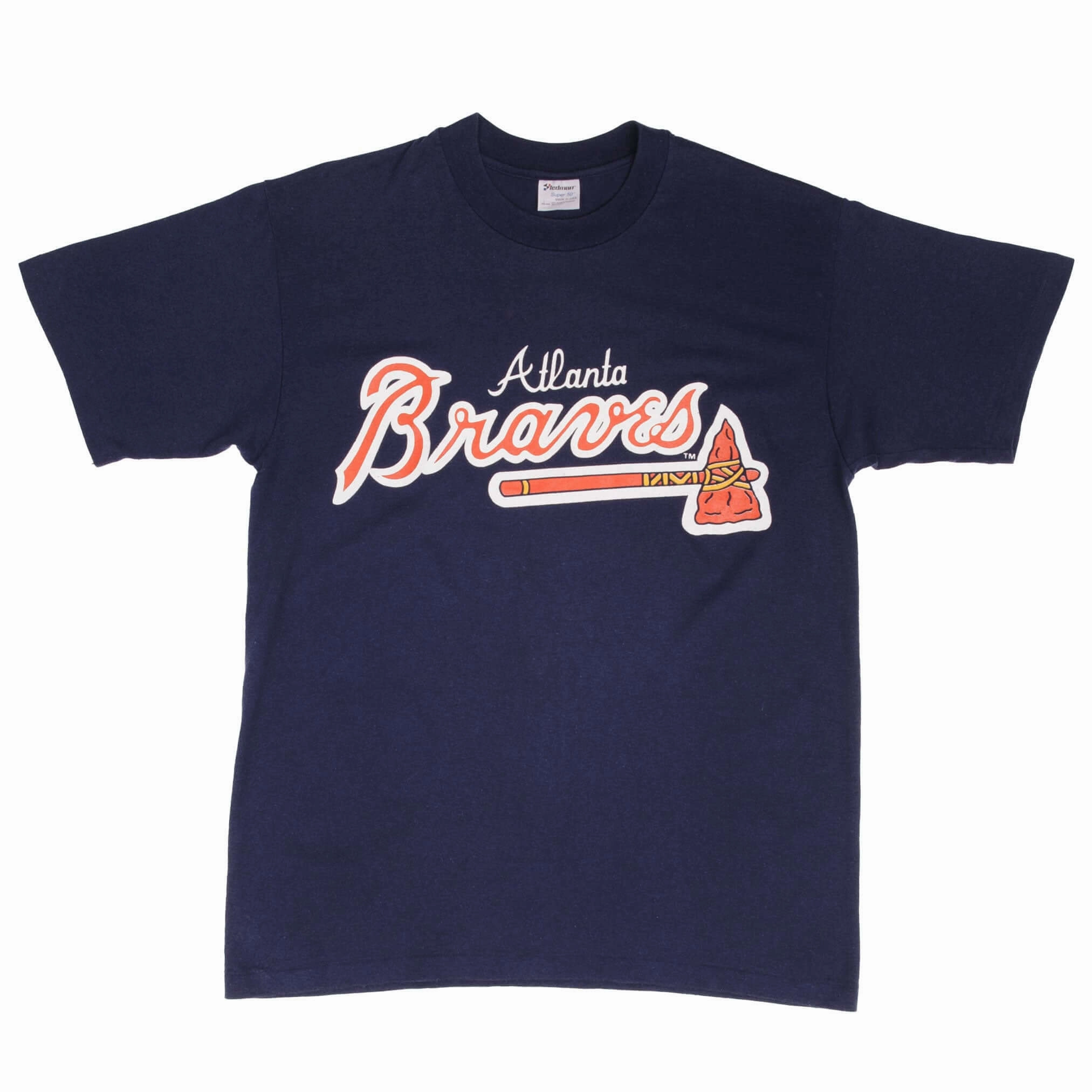 VINTAGE MLB ATLANTA BRAVES EARLY 1990S TEE SHIRT SIZE MEDIUM MADE IN USA