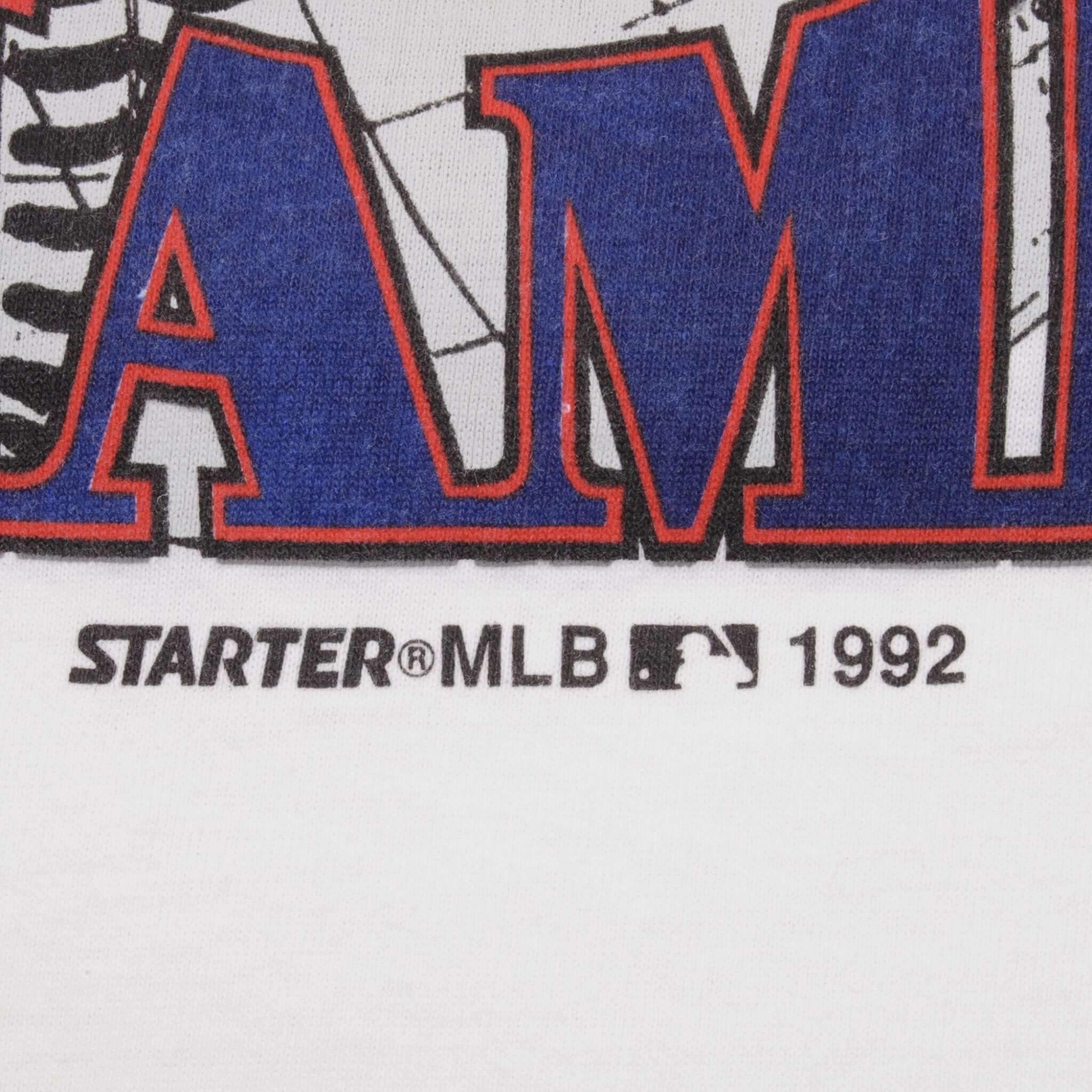 VINTAGE MLB ATLANTA BRAVES WESTERN CHAMPS 1992 TEE SHIRT MEDIUM MADE USA