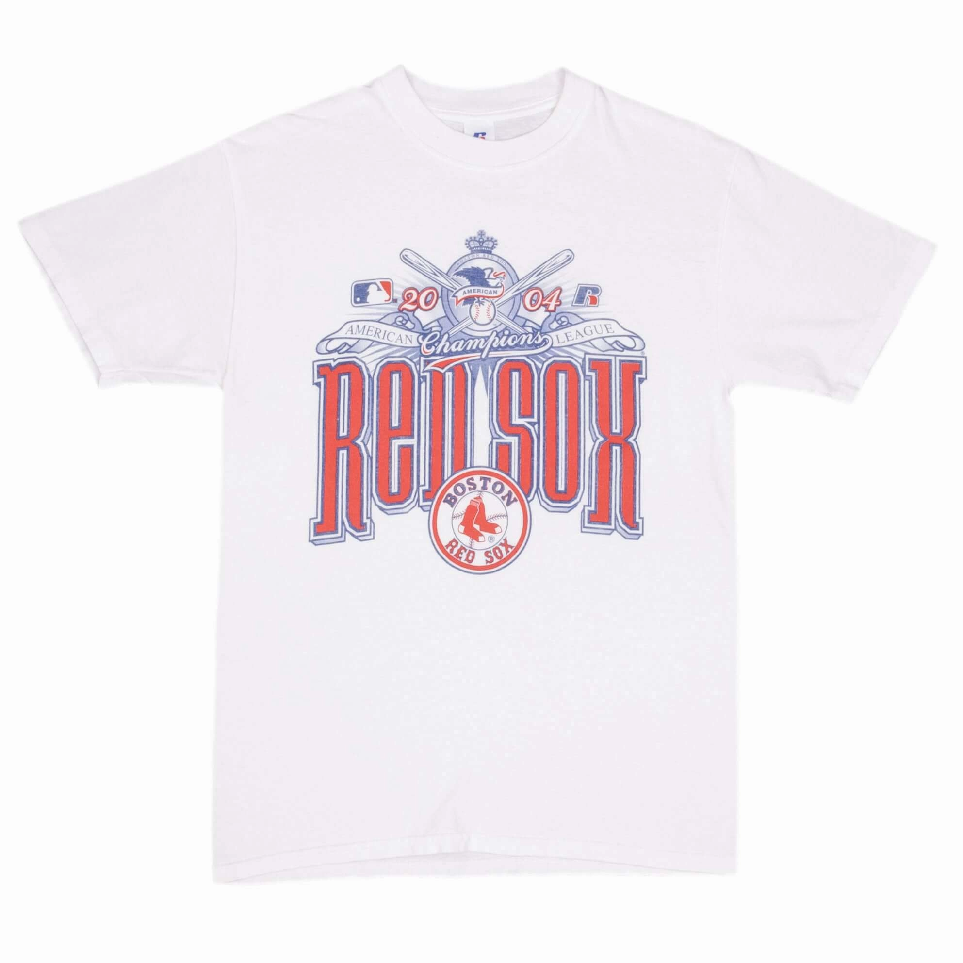 VINTAGE MLB BOSTON RED SOX CHAMPIONS 2004 TEE SHIRT SIZE MEDIUM