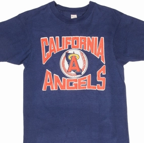VINTAGE MLB CALIFORNIA ANGELS TEE SHIRT 1980S SIZE SMALL MADE IN USA