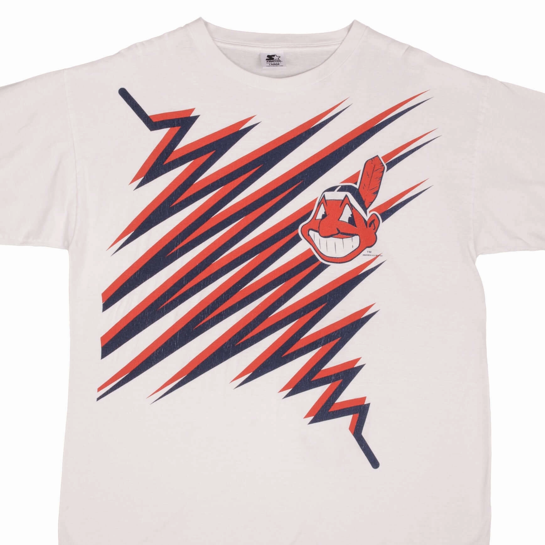 VINTAGE MLB CLEVELAND INDIANS 1997 TEE SHIRT SIZE LARGE MADE IN USA