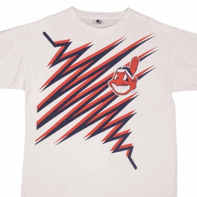 VINTAGE MLB CLEVELAND INDIANS 1997 TEE SHIRT SIZE LARGE MADE IN USA