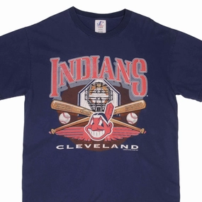 VINTAGE MLB CLEVELAND INDIANS 2000 TEE SHIRT SIZE LARGE