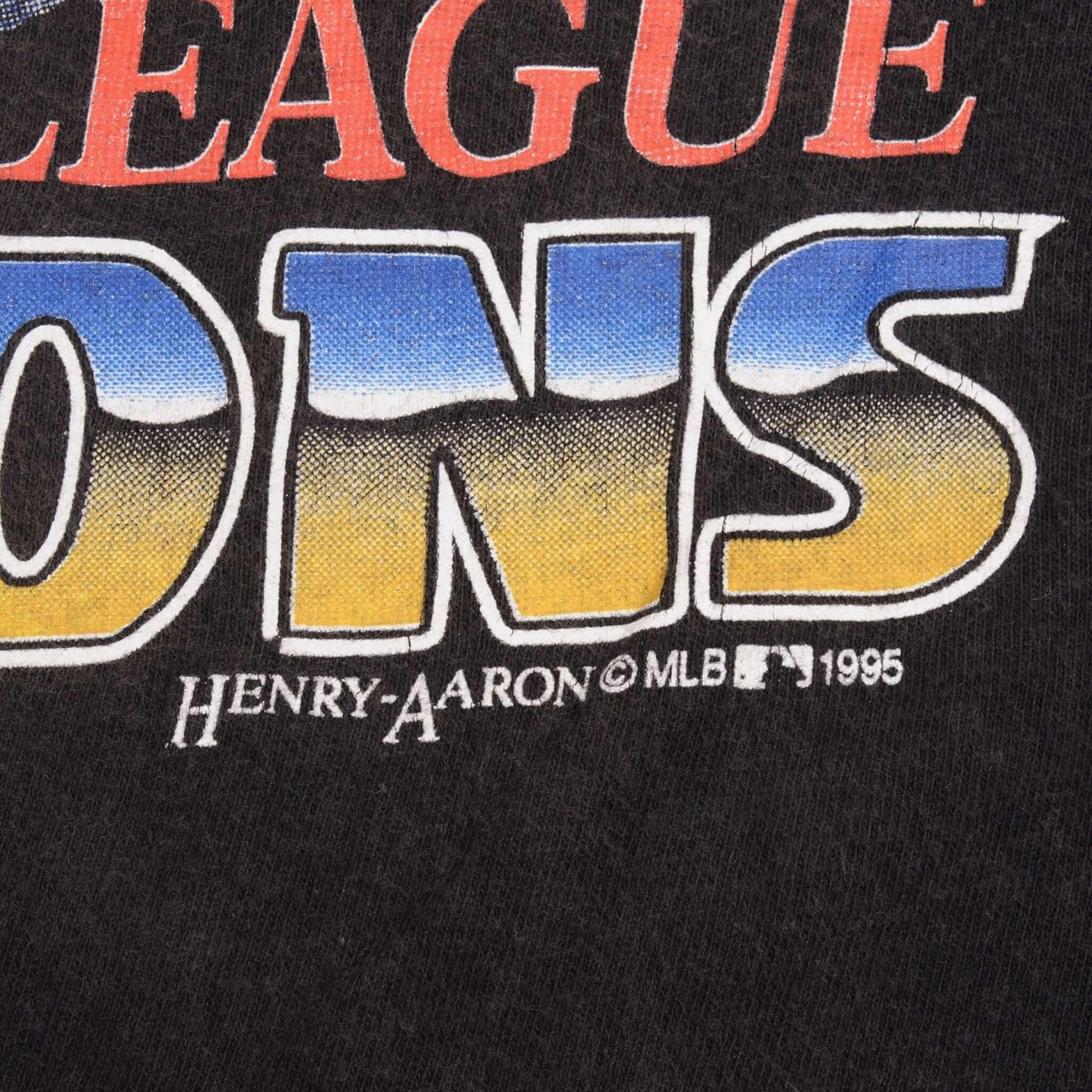 VINTAGE MLB CLEVELAND INDIANS CHAMPIONS 1995 TEE SHIRT SIZE LARGE