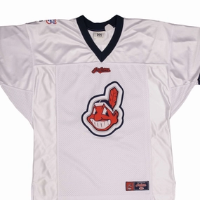 VINTAGE MLB CLEVELAND INDIANS LEE SPORT JERSEY 1990S SIZE XL