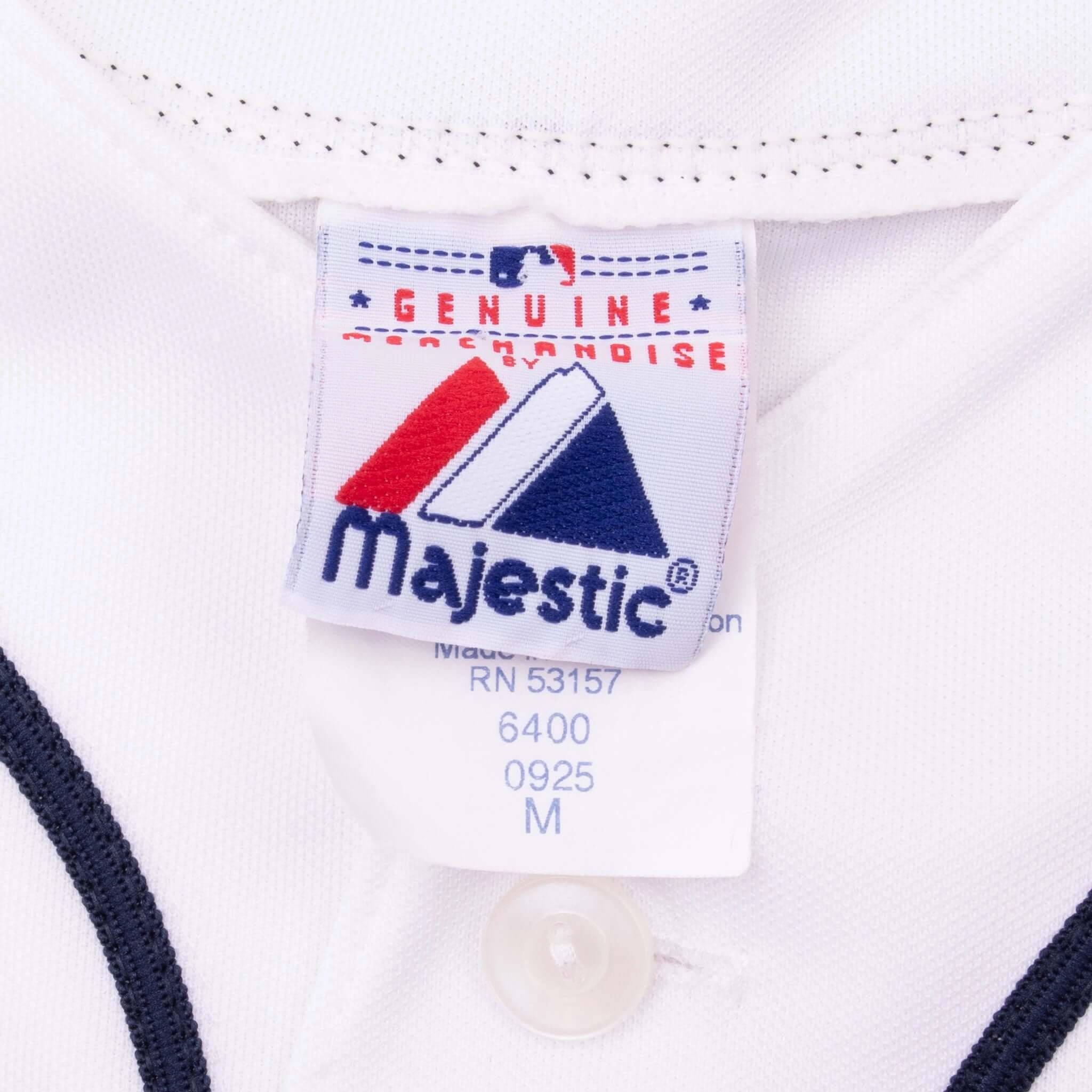 VINTAGE MLB CLEVELAND INDIANS MAJESTIC JERSEY 1990S MEDIUM MADE IN USA