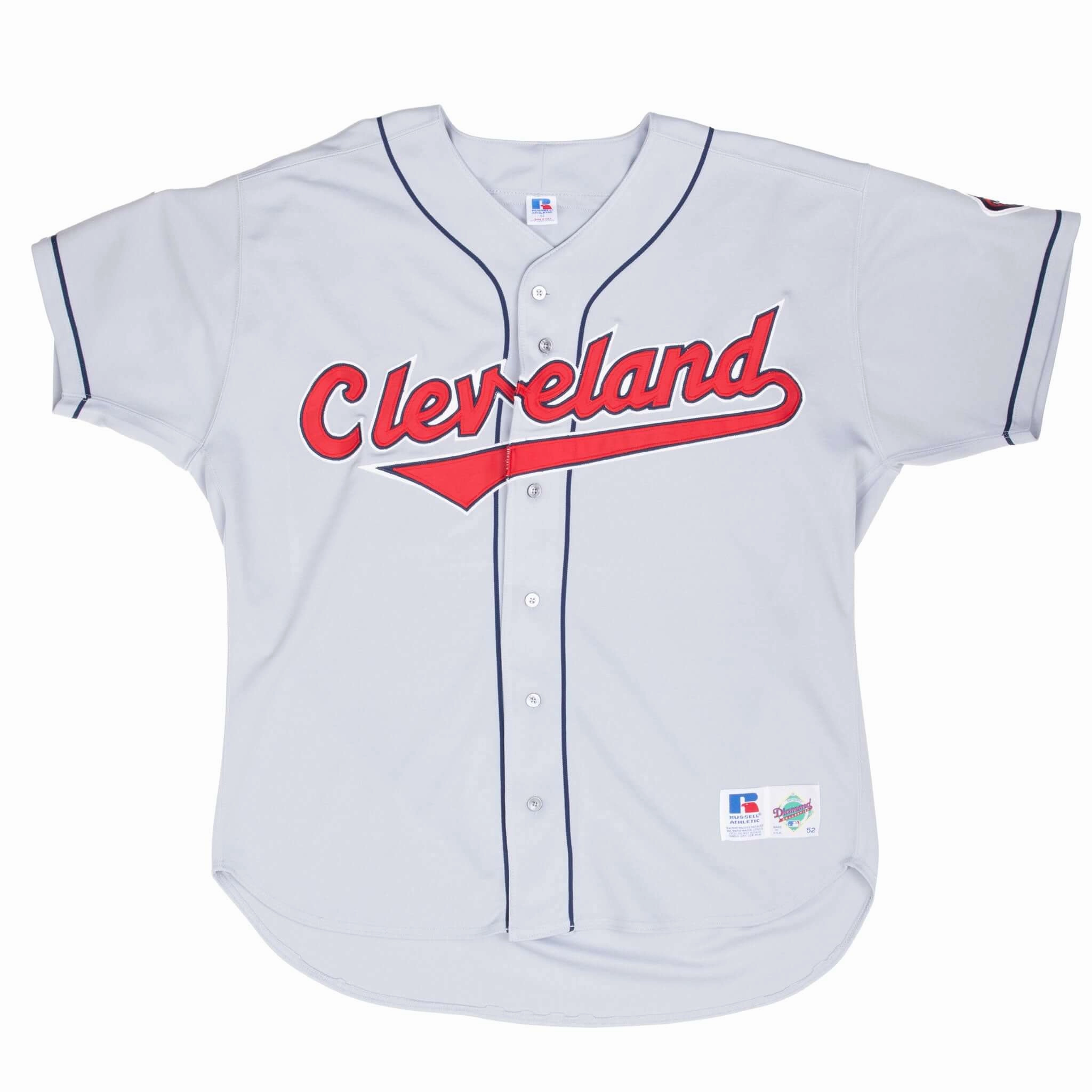 VINTAGE MLB CLEVELAND INDIANS MURPHY #13 RUSSELL JERSEY 2001 2XL MADE IN USA