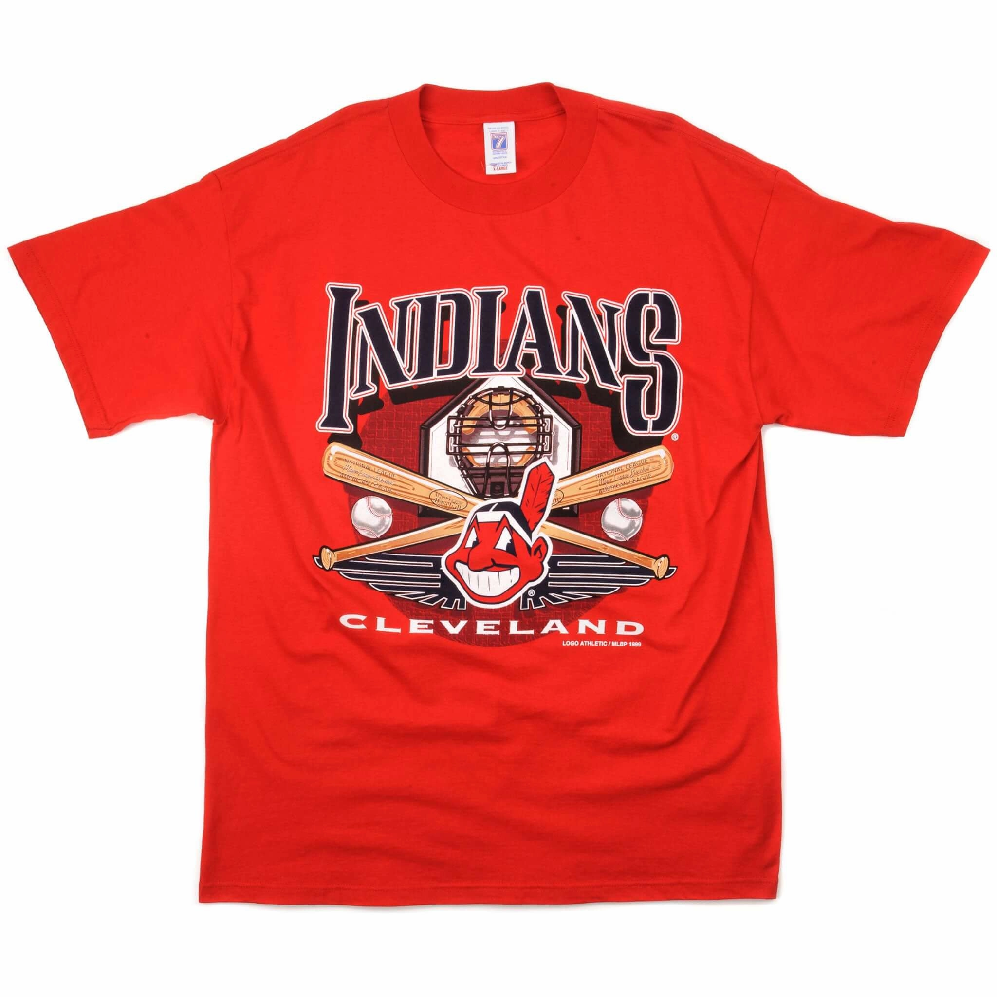 VINTAGE MLB CLEVELAND INDIANS TEE SHIRT 1999 SIZE XL