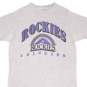 VINTAGE MLB COLORADO ROCKIES TEE SHIRT 1991 SIZE LARGE MADE IN USA