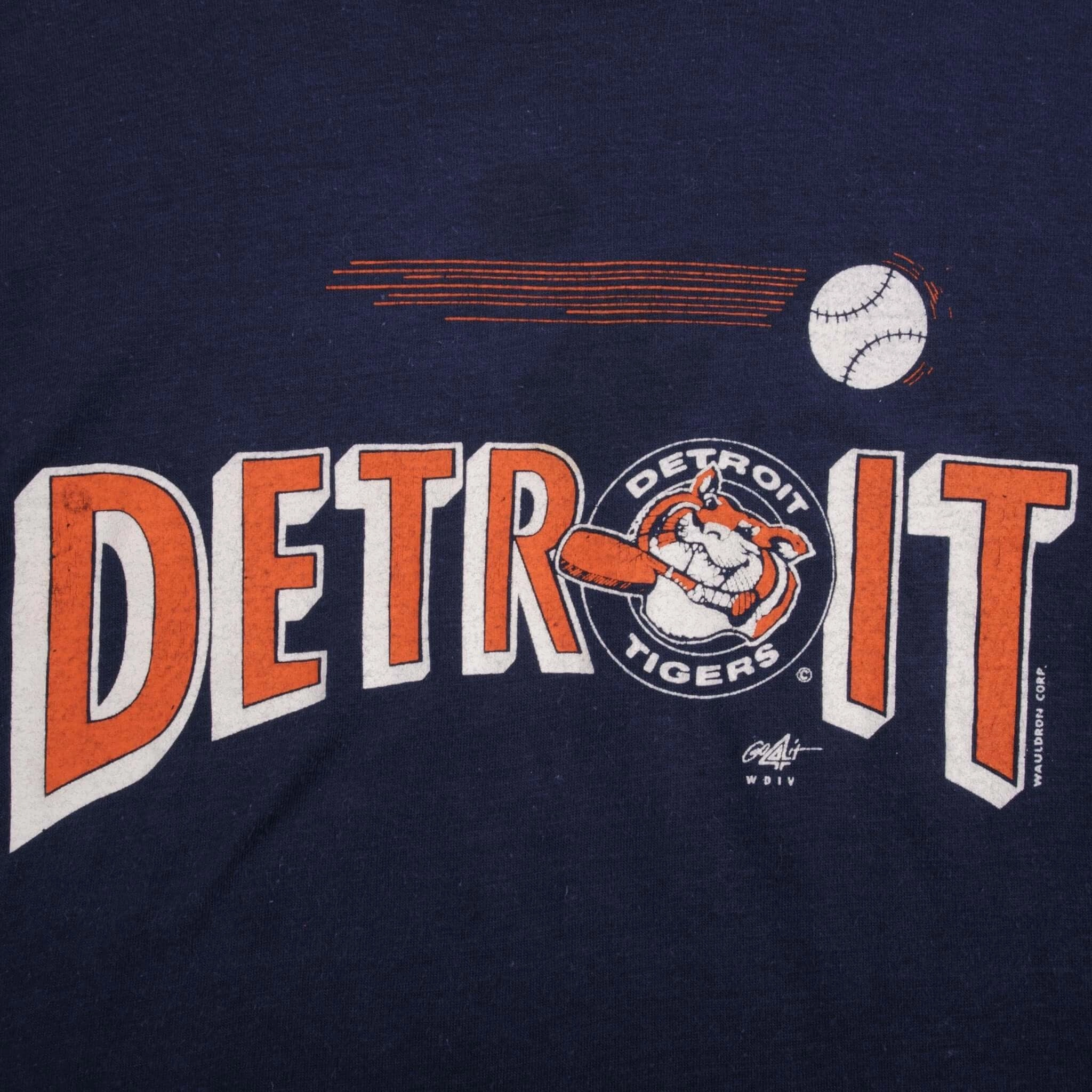 VINTAGE MLB DETROIT TIGERS TEE SHIRT 1980S SIZE MEDIUM