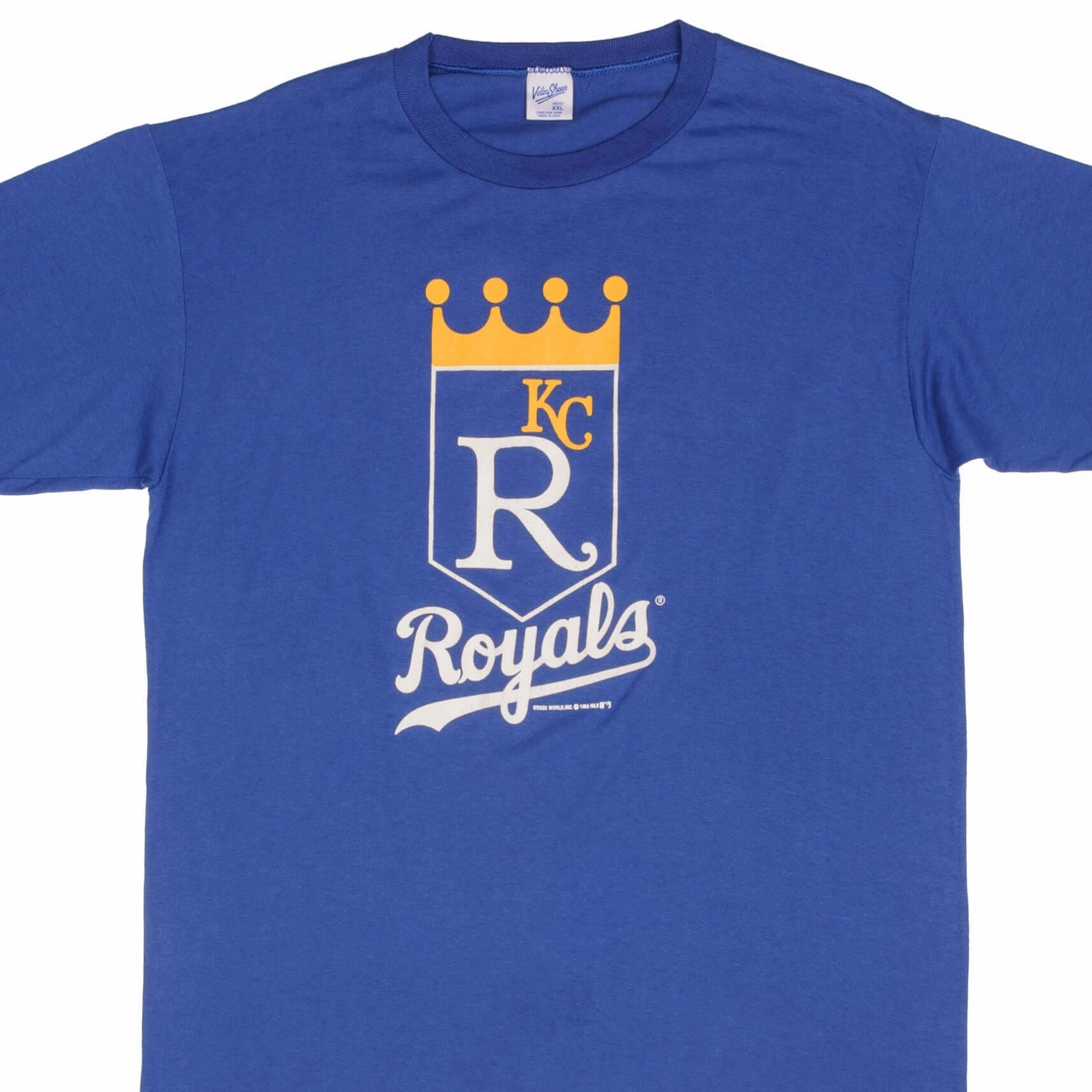 VINTAGE MLB KANSAS CITY ROYALS 1988 TEE SHIRT SIZE XL MADE IN USA