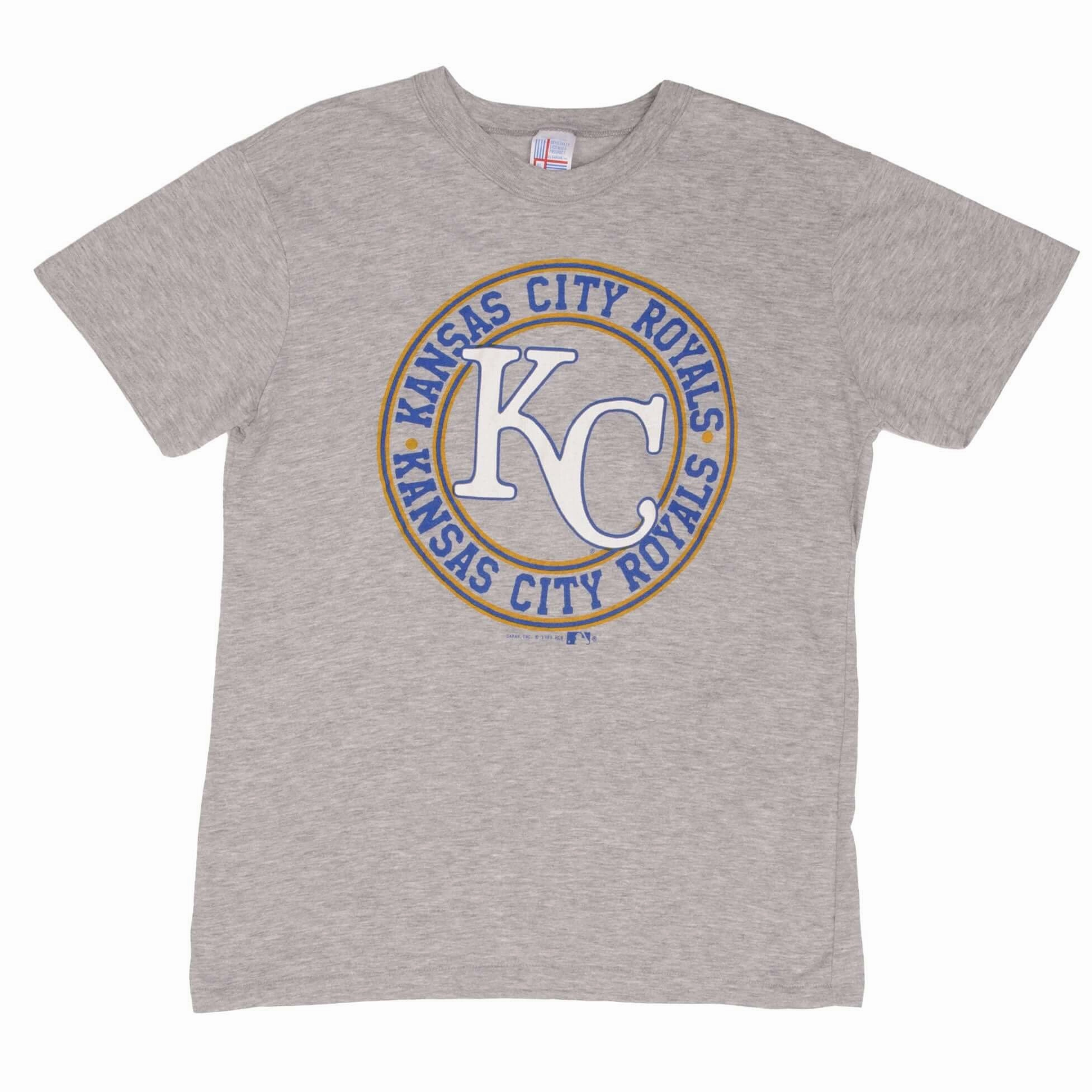 VINTAGE MLB KANSAS CITY ROYALS 1989 TEE SHIRT SIZE LARGE MADE IN USA
