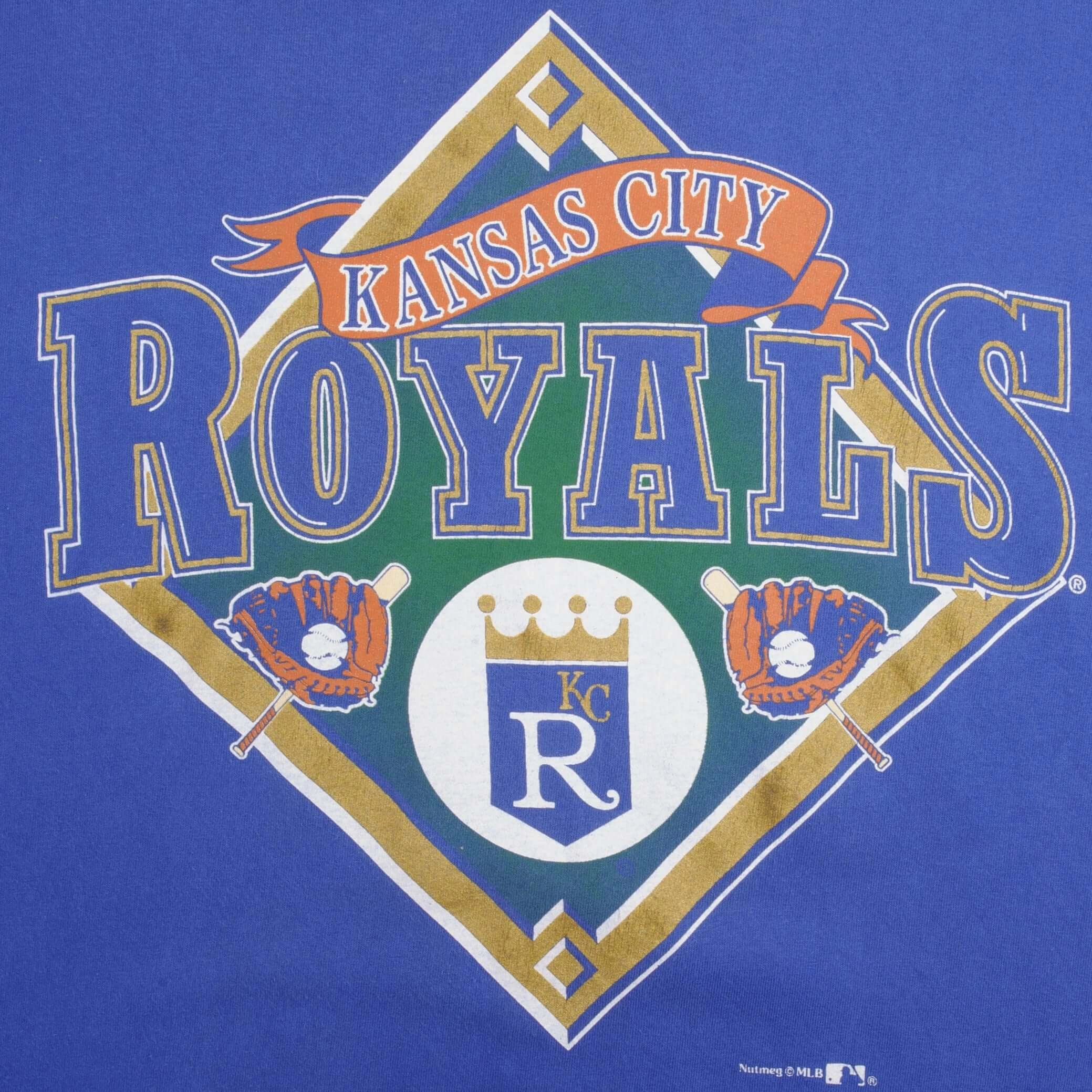 VINTAGE MLB KANSAS CITY ROYALS 1990S TEE SHIRT SIZE LARGE MADE IN USA