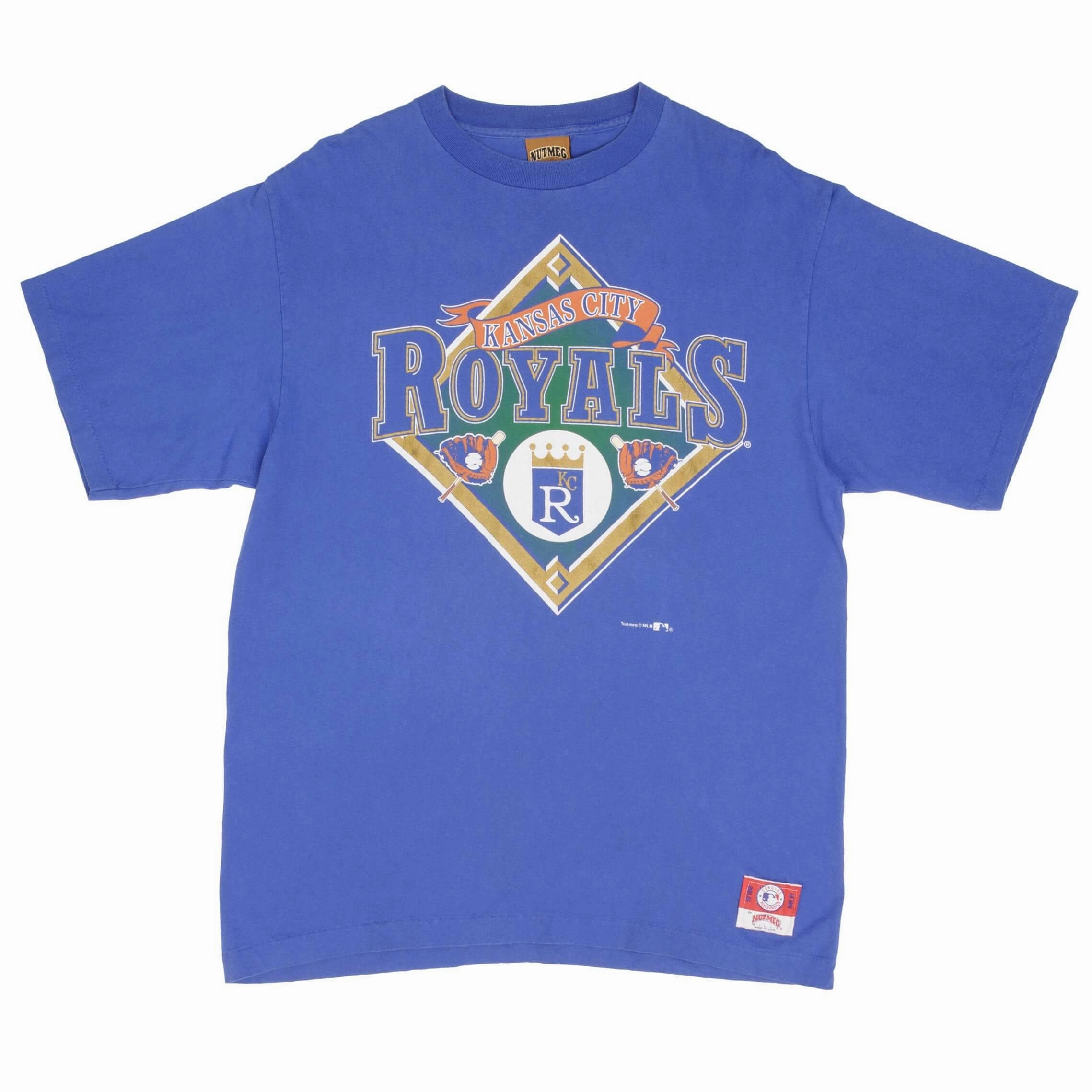 VINTAGE MLB KANSAS CITY ROYALS 1990S TEE SHIRT SIZE LARGE MADE IN USA