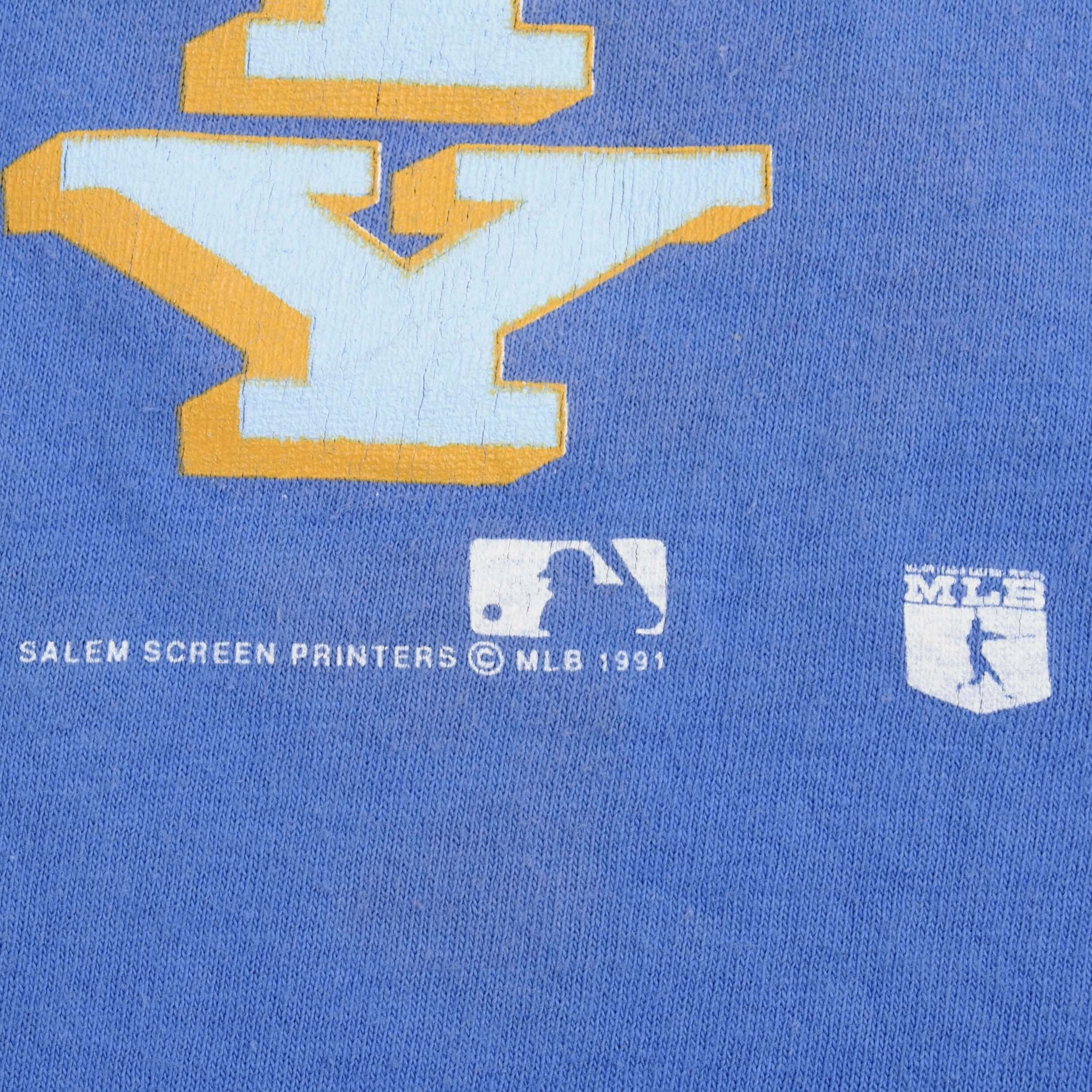 VINTAGE MLB KANSAS CITY ROYALS 1991 TEE SHIRT SIZE MEDIUM