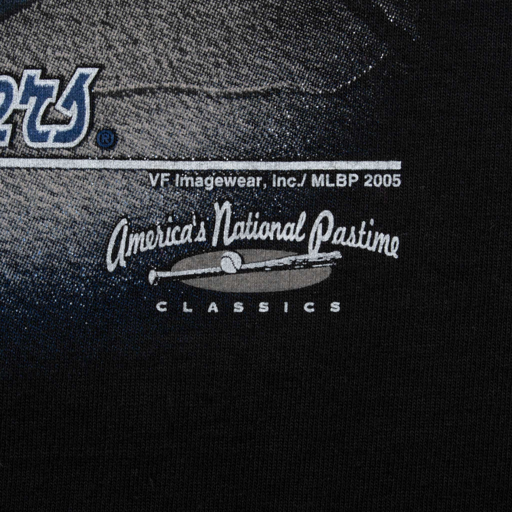 VINTAGE MLB LOS ANGELES DODGERS BLACK TEE SHIRT 2005 SIZE XL