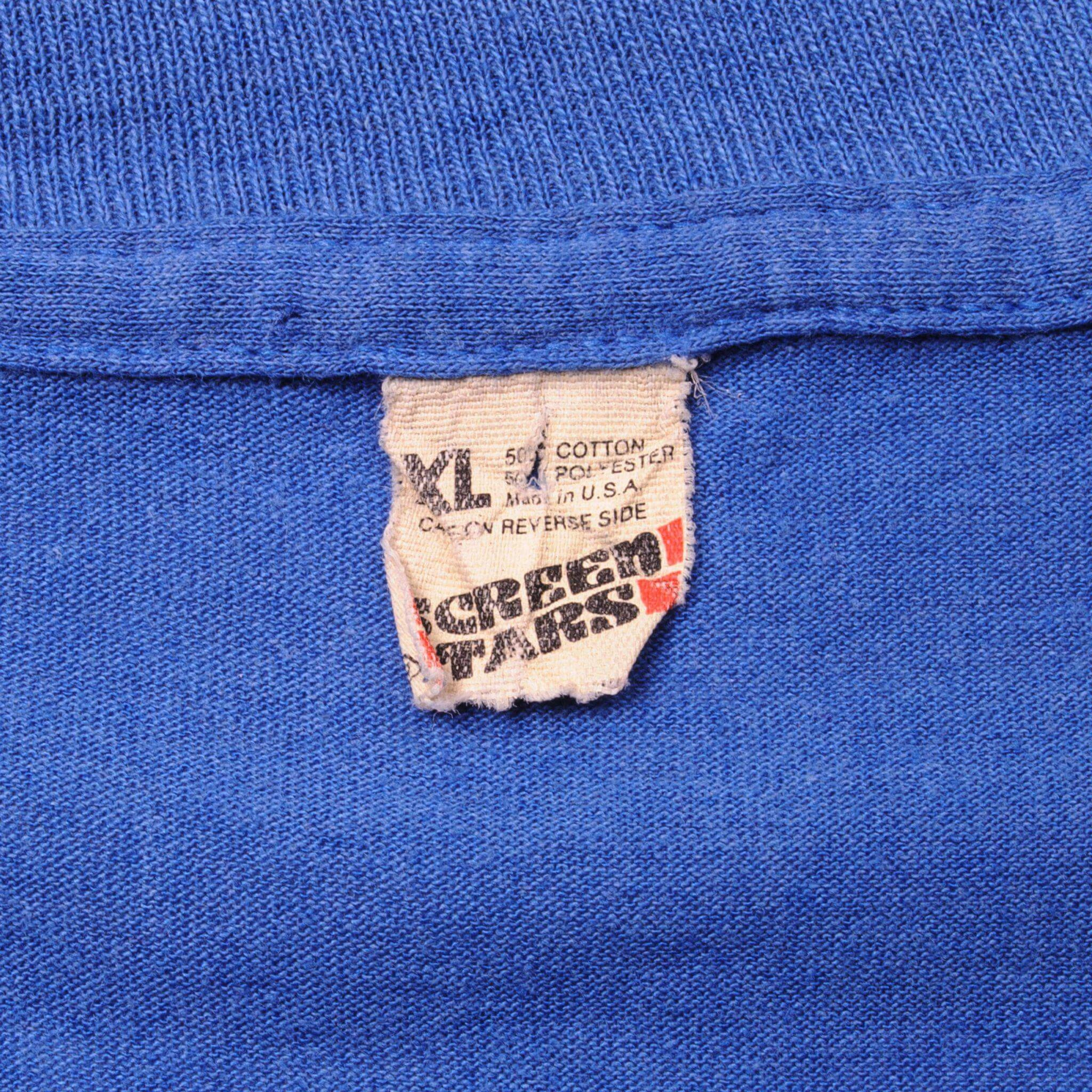 VINTAGE MLB LOS ANGELES DODGERS WORLD CHAMPIONS TEE SHIRT 1988 LARGE MADE USA