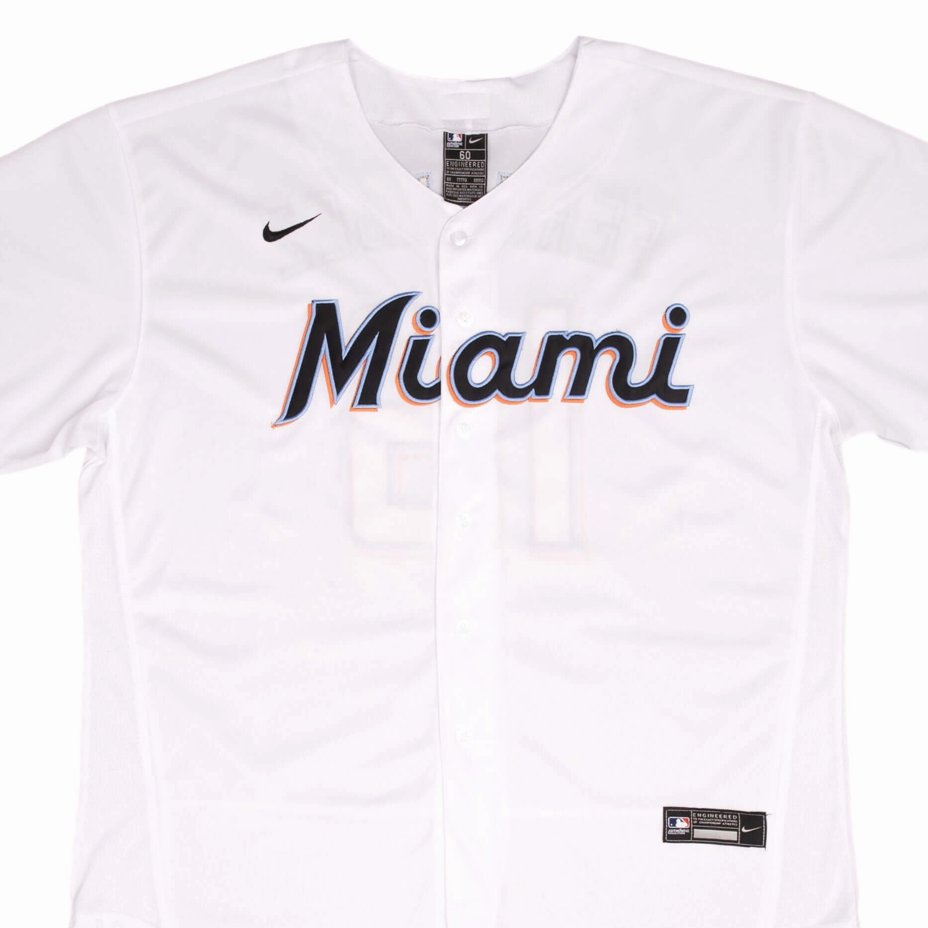 VINTAGE MLB MIAMI MARLINS JOSE FERNANDEZ #16 2000S NIKE JERSEY SIZE 60 MADE IN USA