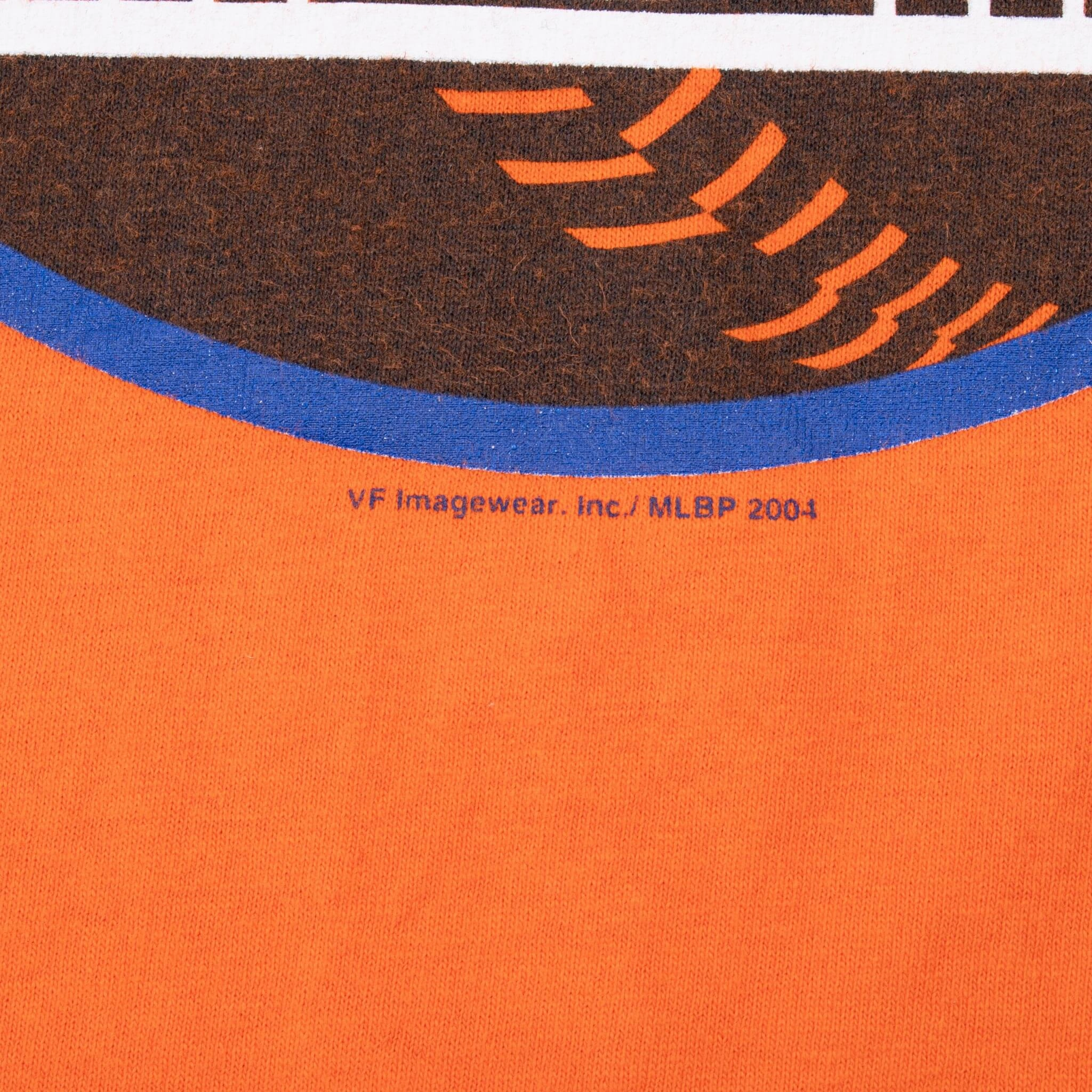 VINTAGE MLB NEW YORK METS 2004 RINGER TEE SHIRT XL