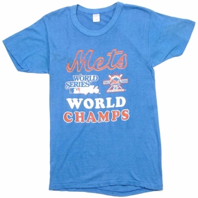 VINTAGE MLB NEW YORK METS TEE SHIRT 1986 SIZE XS MADE IN USA