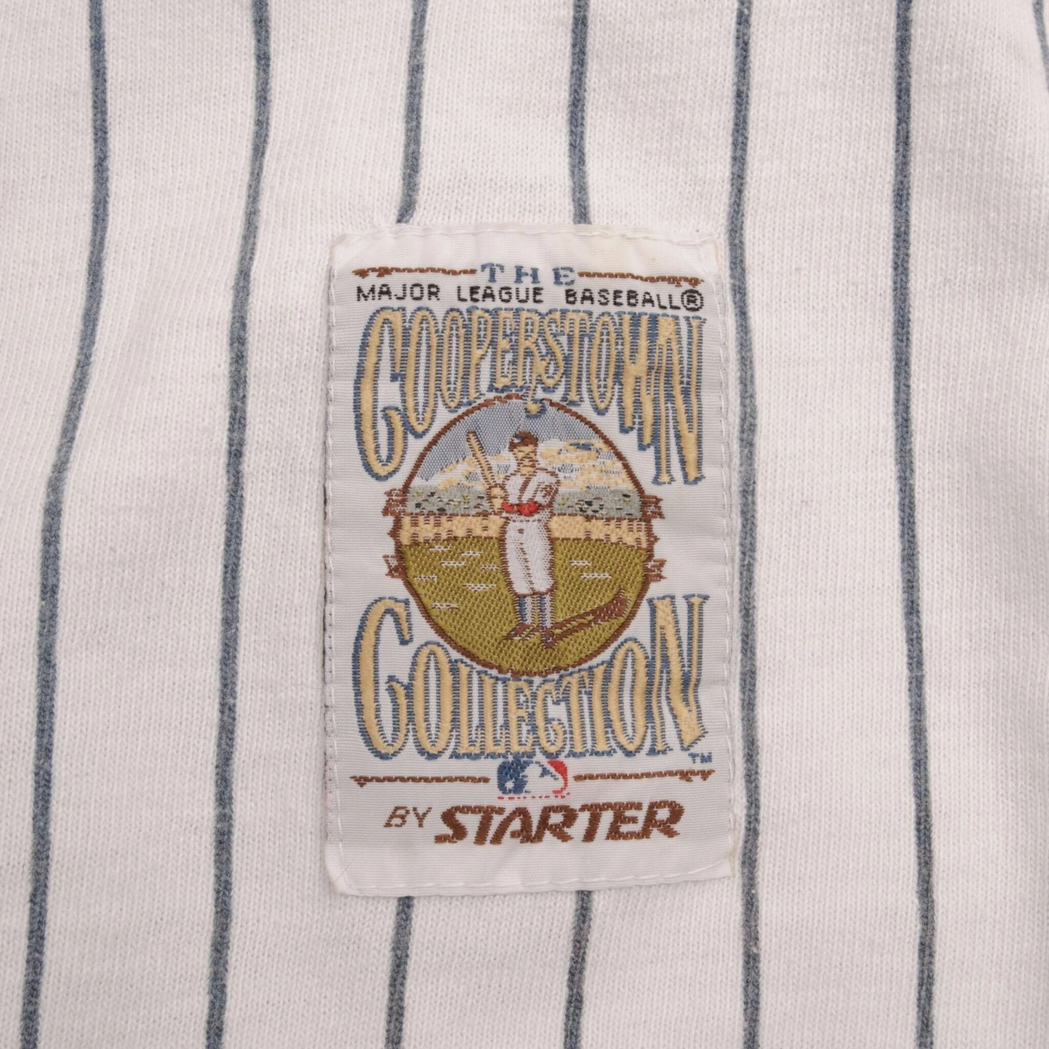 VINTAGE MLB NEW YORK YANKEES COOPERSTOWN COLLECTION 1990S STARTER JERSEY LARGE