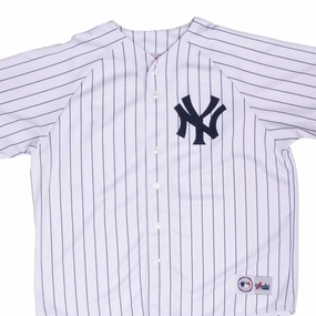 VINTAGE MLB NEW YORK YANKEES MAJESTIC JERSEY 2000S 2XL
