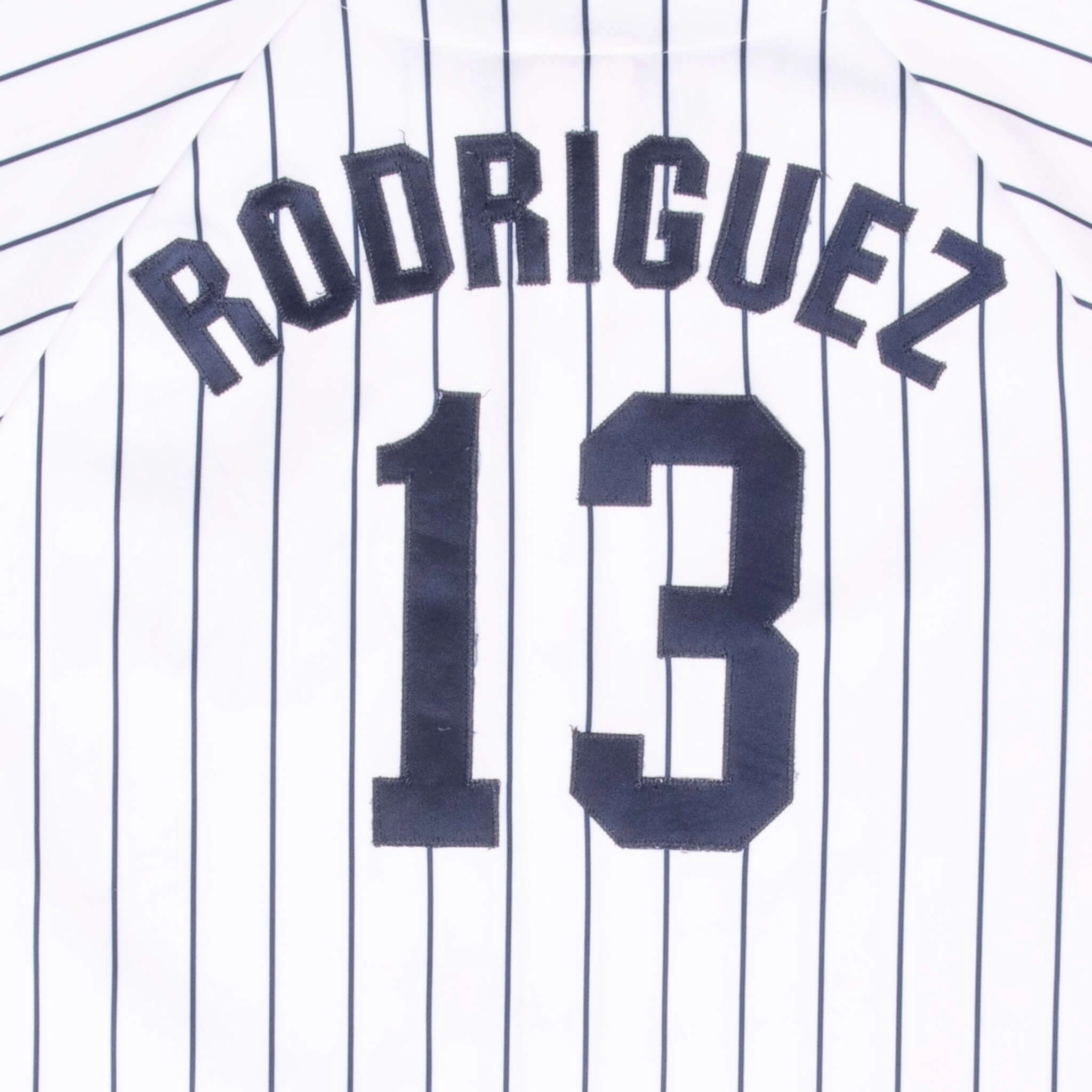 VINTAGE MLB NEW YORK YANKEES RODRIGUEZ #13 MAJESTIC JERSEY 2000S MEDIUM MADE USA