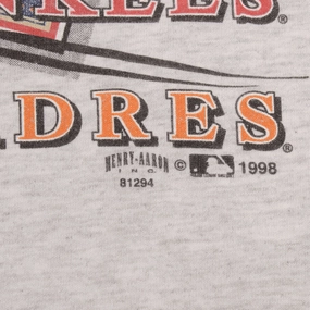 VINTAGE MLB PADRES VS YANKEES WORLD SERIES 1998 TEE SHIRT SIZE LARGE
