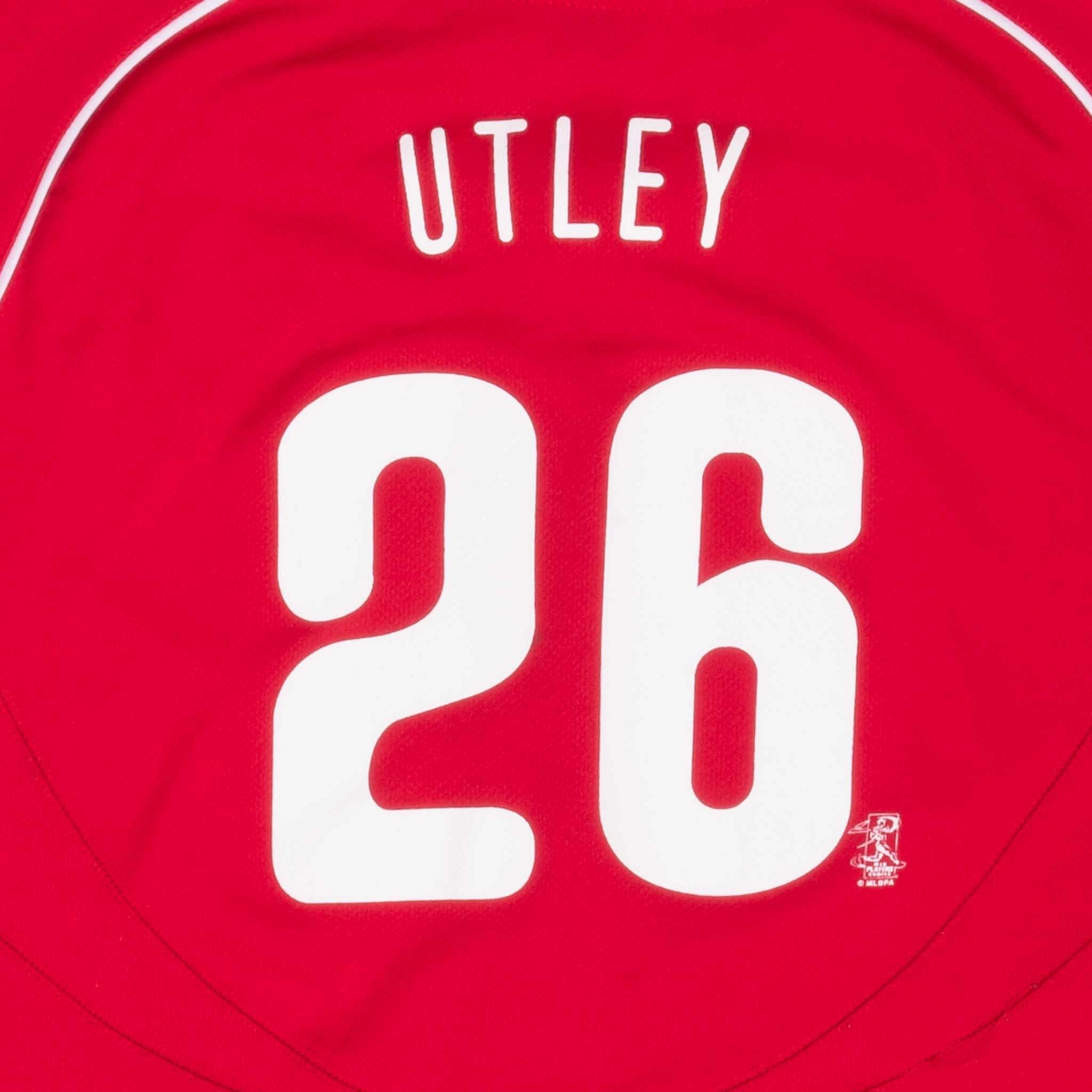 VINTAGE MLB PHILADELPHIA PHILLIES CHASE UTLEY NIKE JERSEY 2000S XL YOUTH