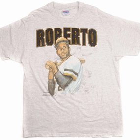 VINTAGE MLB ROBERTO CLEMENTE TEE SHIRT SIZE XL MADE IN USA