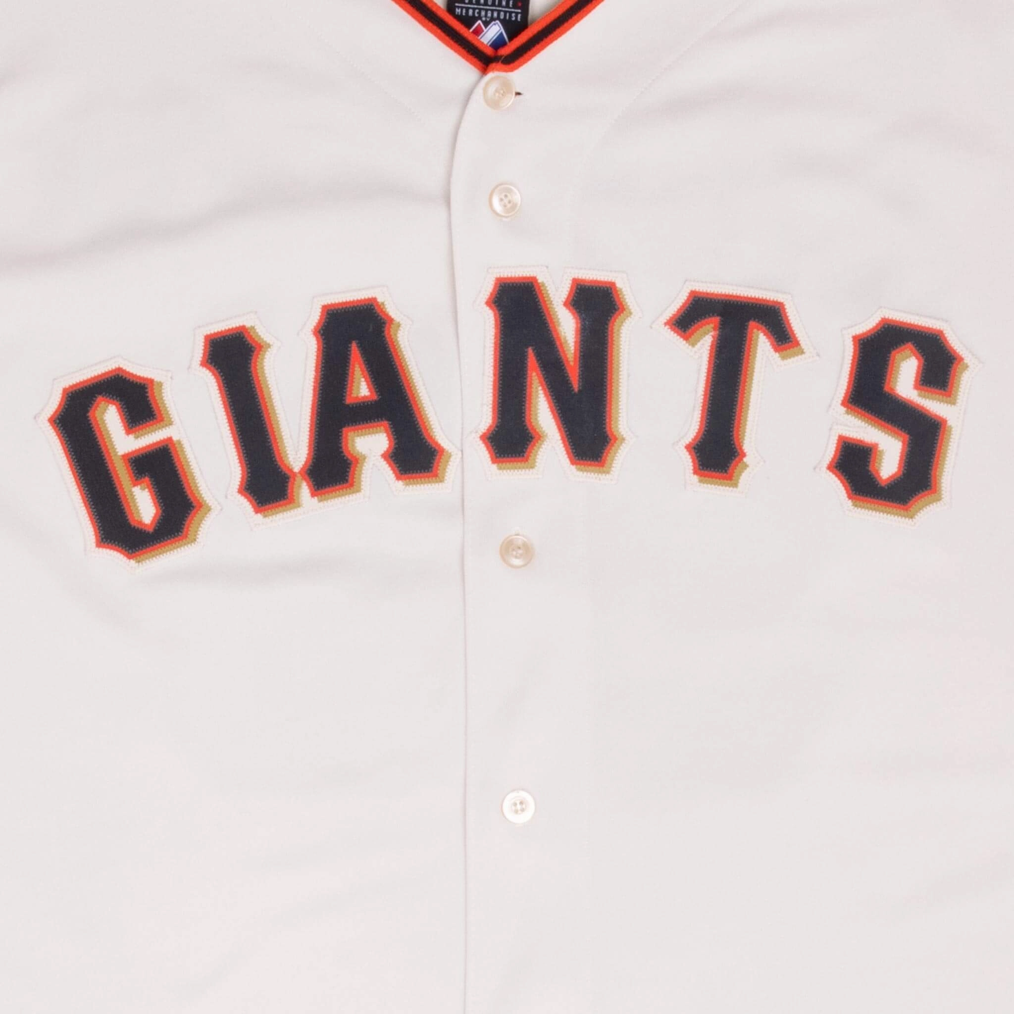 VINTAGE MLB SAN FRANCISCO GIANTS WORLD SERIES 2010 MAJESTIC JERSEY 2XL MADE IN USA
