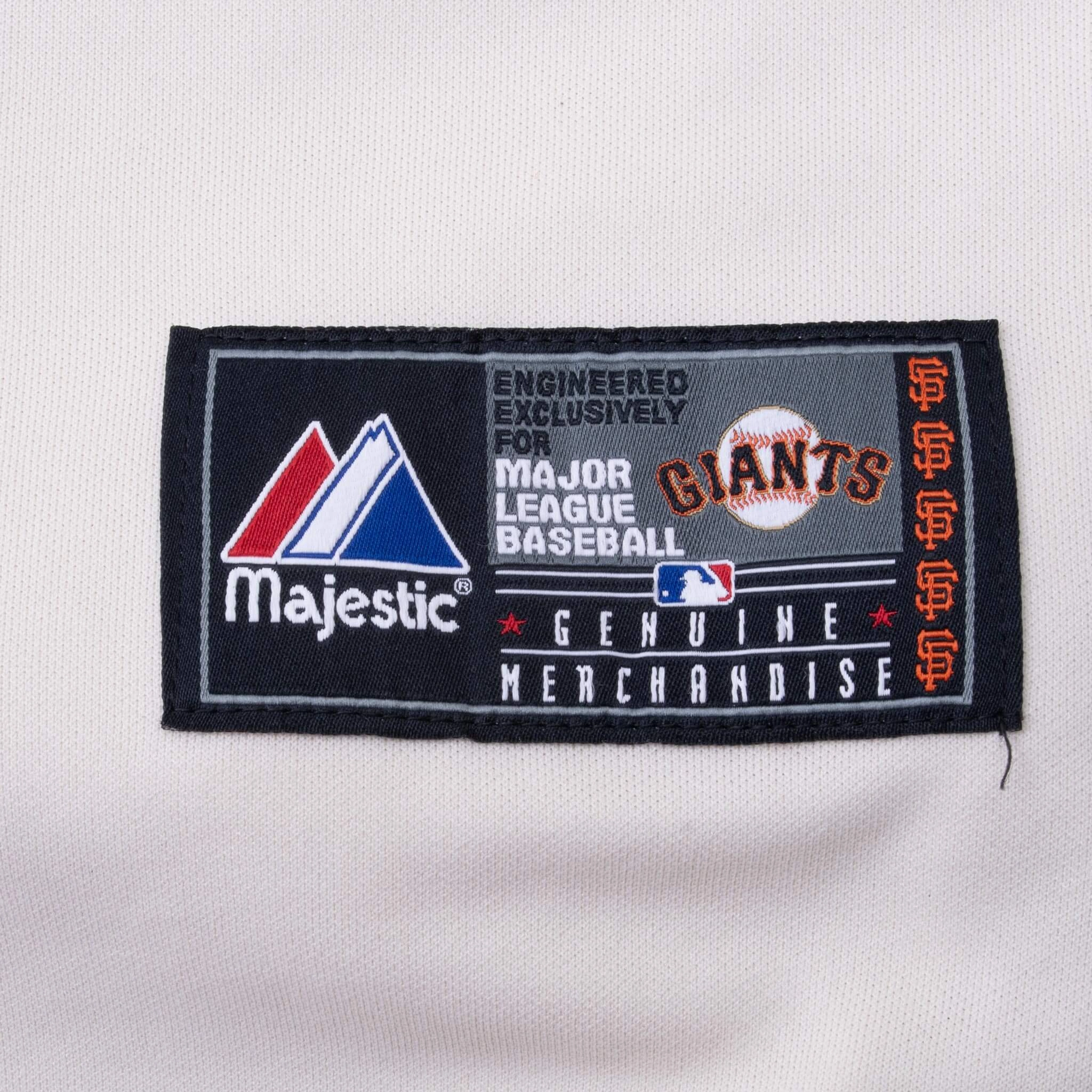 VINTAGE MLB SAN FRANCISCO GIANTS WORLD SERIES 2010 MAJESTIC JERSEY 2XL MADE IN USA