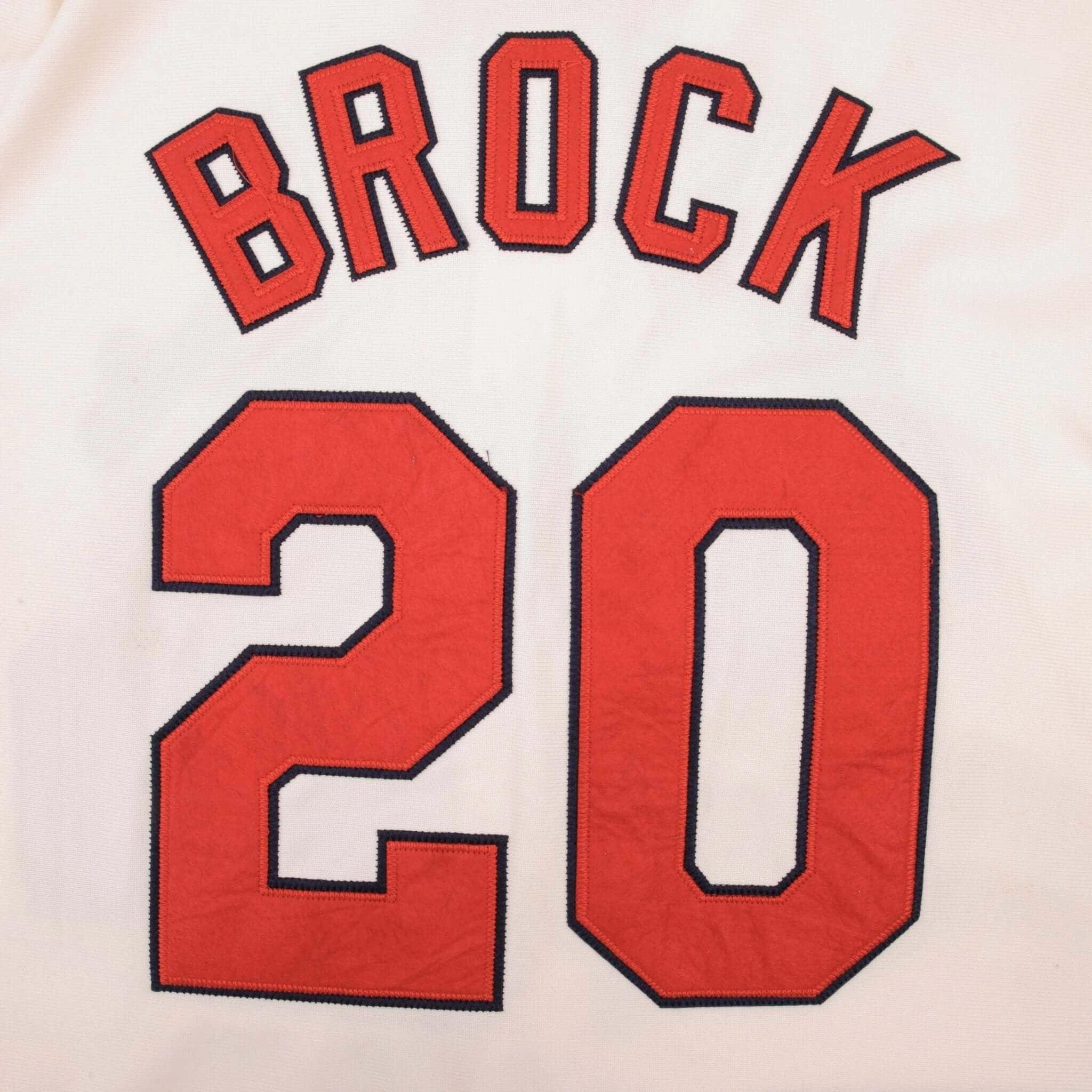 VINTAGE MLB ST LOUIS CARDINALS LOU BROCK MITCHELL & NESS JERSEY SZE 52 DEADSTOCK