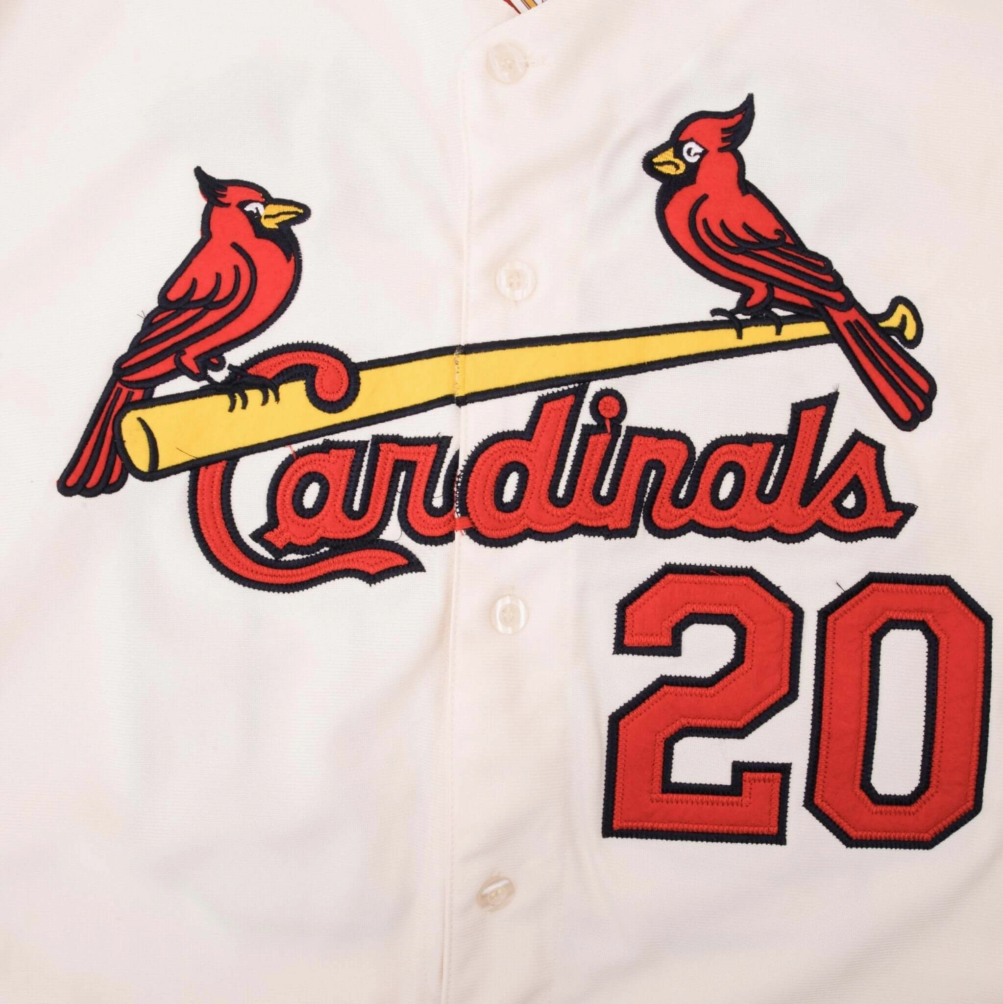 VINTAGE MLB ST LOUIS CARDINALS LOU BROCK MITCHELL & NESS JERSEY SZE 52 DEADSTOCK
