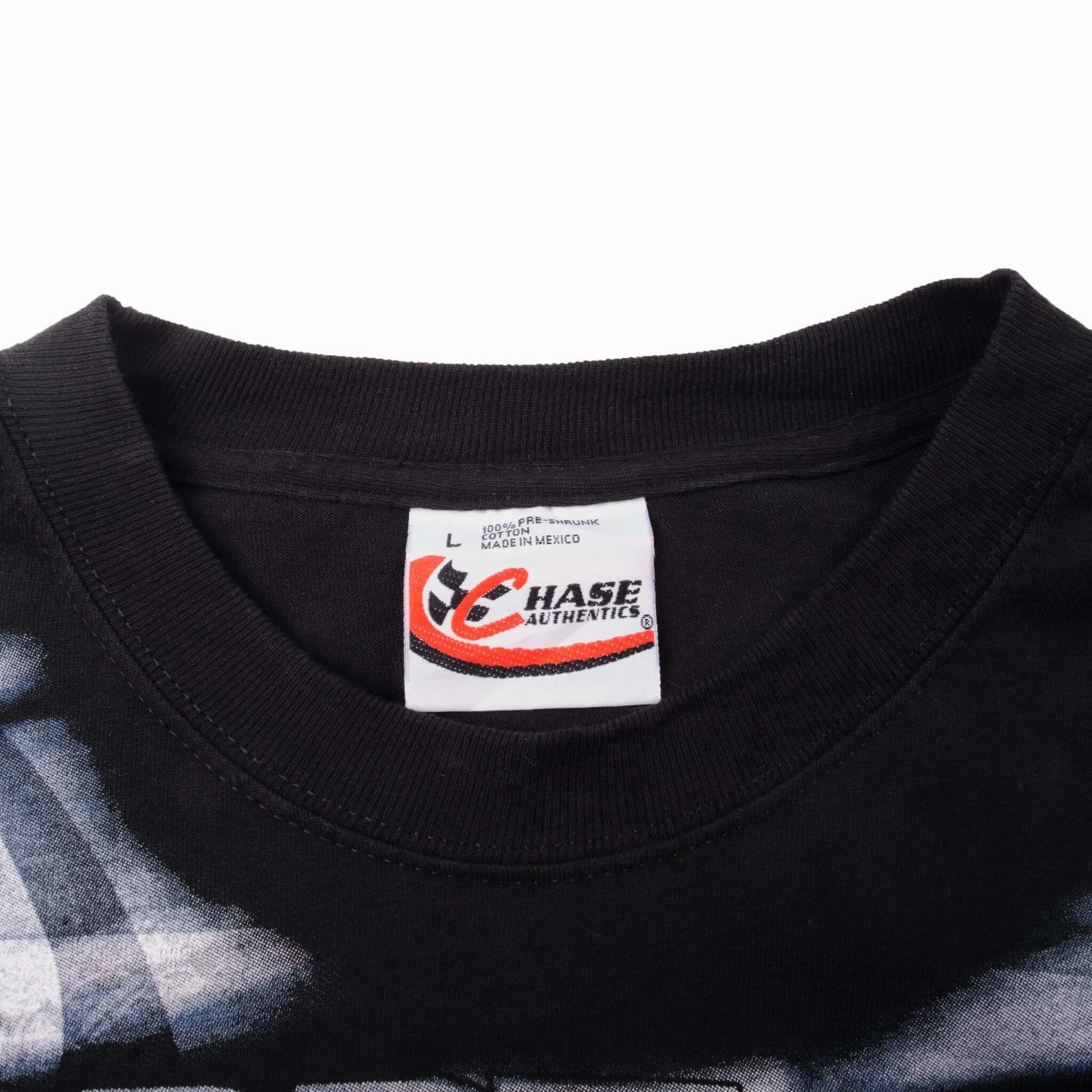 VINTAGE NASCAR ALL OVER PRINT DALE EARNHARDT JR 90s 2000S TEE SHIRT SIZE LARGE