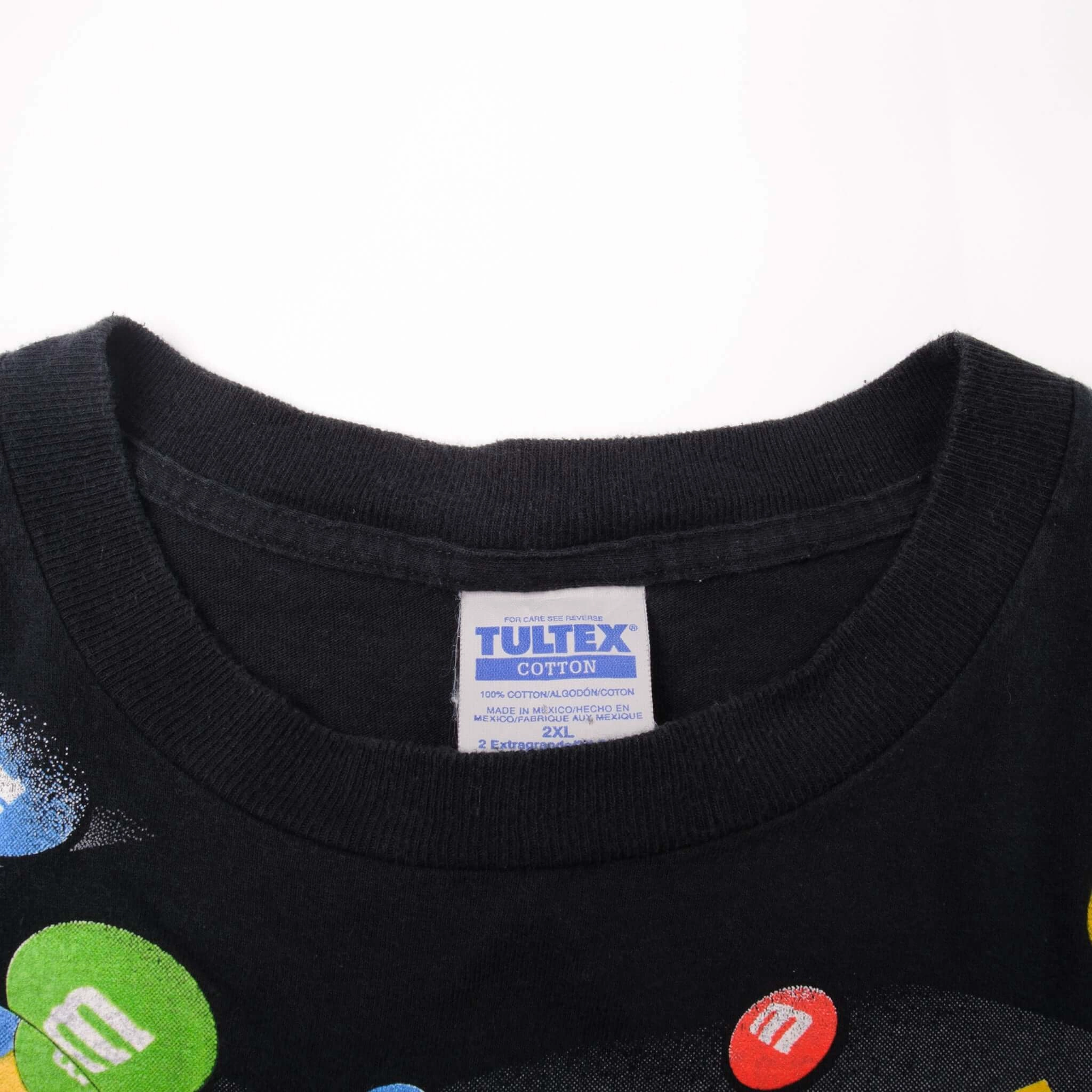 VINTAGE NASCAR ALL OVER PRINT M&MS ERNIE IRVAN 1999 TEE SHIRT SIZE 2XL