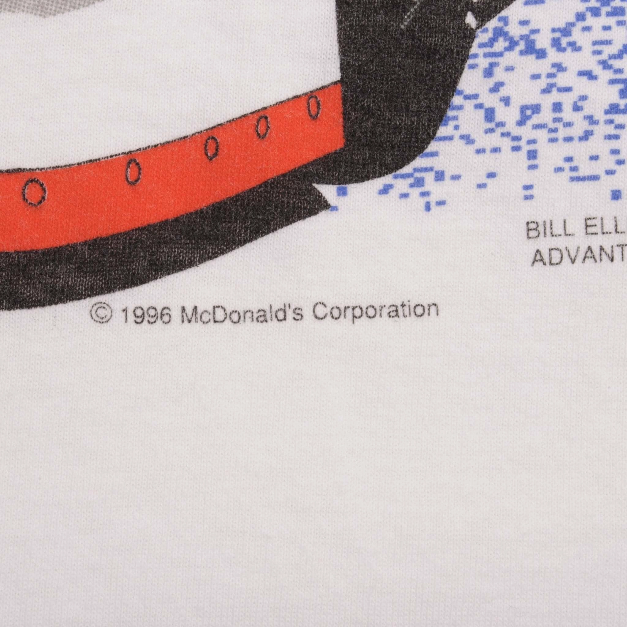 VINTAGE NASCAR BILL ELIOTT MCDONALD'S TEE SHIRT 1996 SIZE LARGE